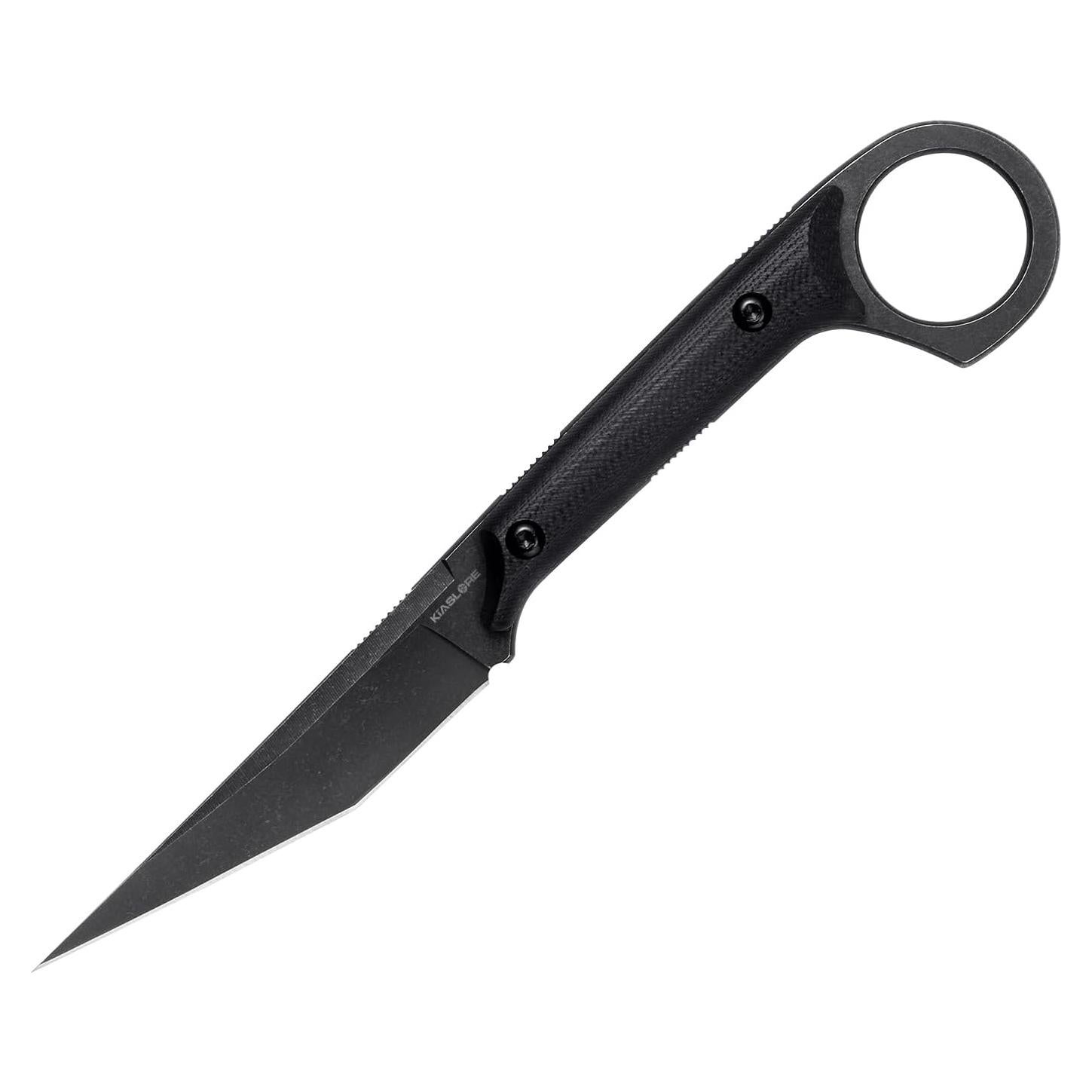 Cuchillo de hoja fija KIASLORE KS527 D2 con funda Kydex 19cm