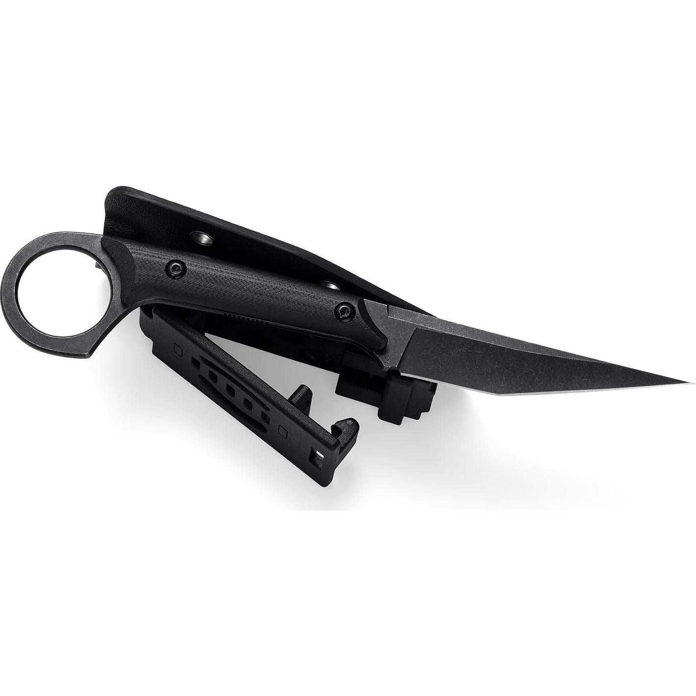 Cuchillo de hoja fija KIASLORE KS527 D2 con funda Kydex 19cm