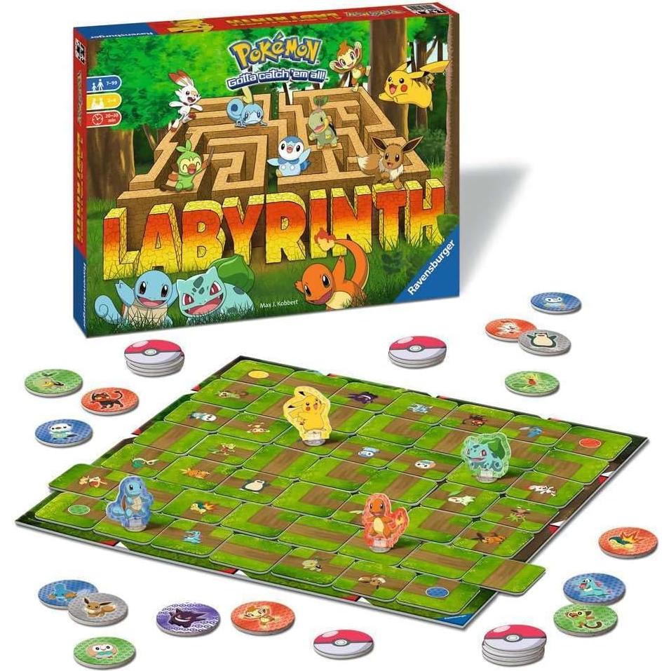 Laberinto Pokémon Ravensburger - Juego de mesa familiar