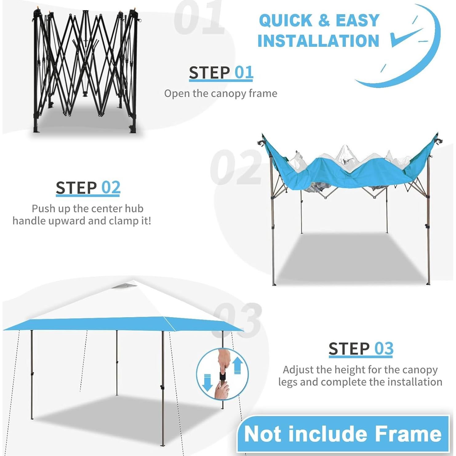Cubierta Superior de Reemplazo Jorohiker 13x13 Impermeable