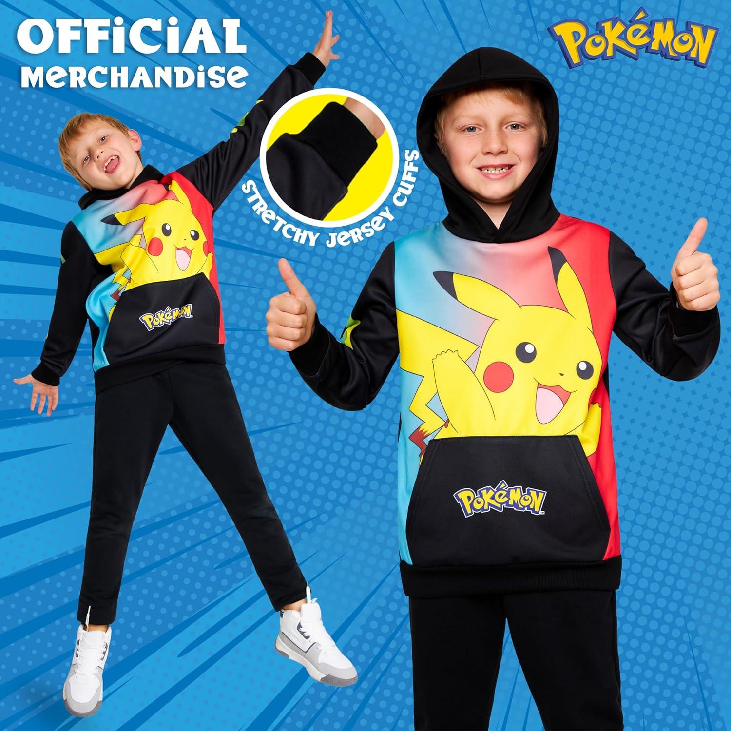 Sudadera con capucha Pokemon Fashion UK 9-10 años Negra