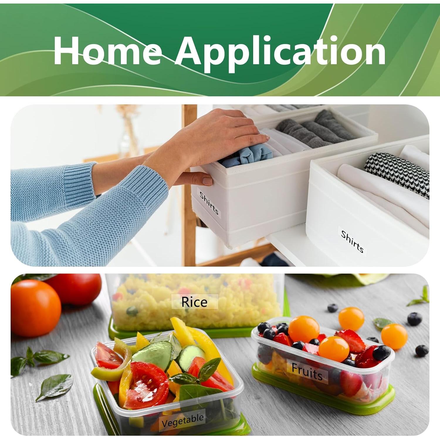 Cinta de Etiqueta Laminada Transparente 12mm YUANQIMM 4-Pack