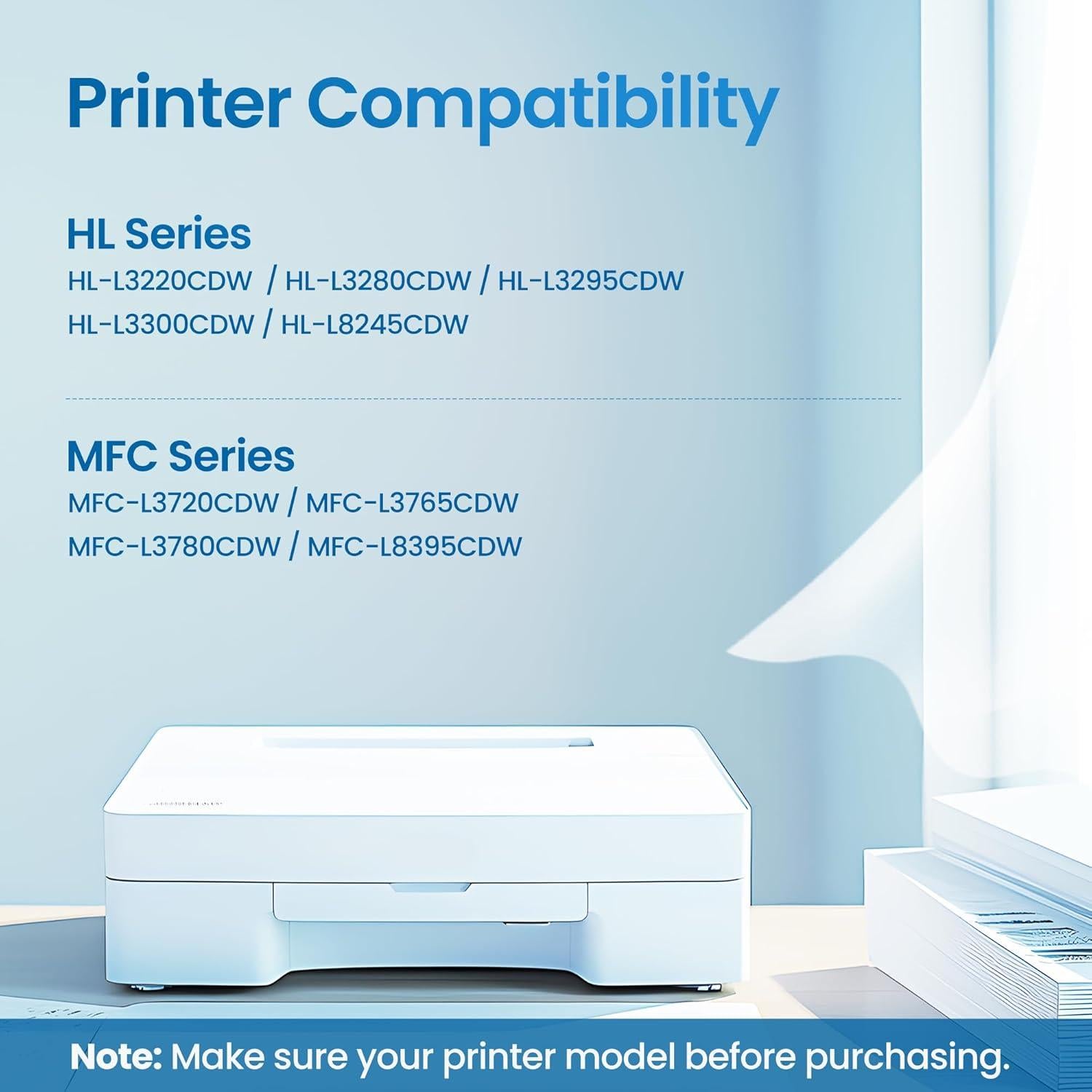 Cartuchos de Tóner TN229XL Statago para Brother - Paquete de 4