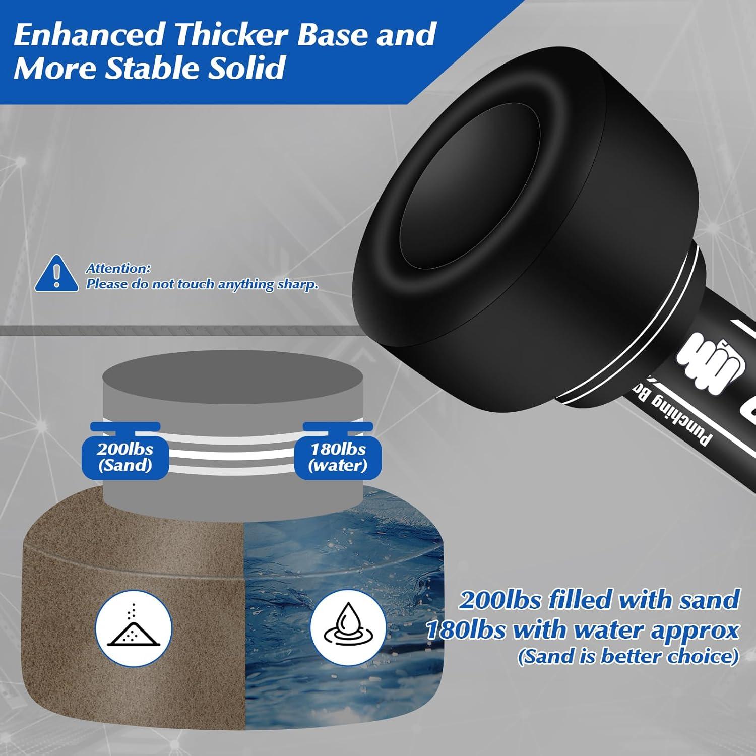 Saco de Boxeo Pesado YORWHIN 177.8 cm con Guantes y Bomba