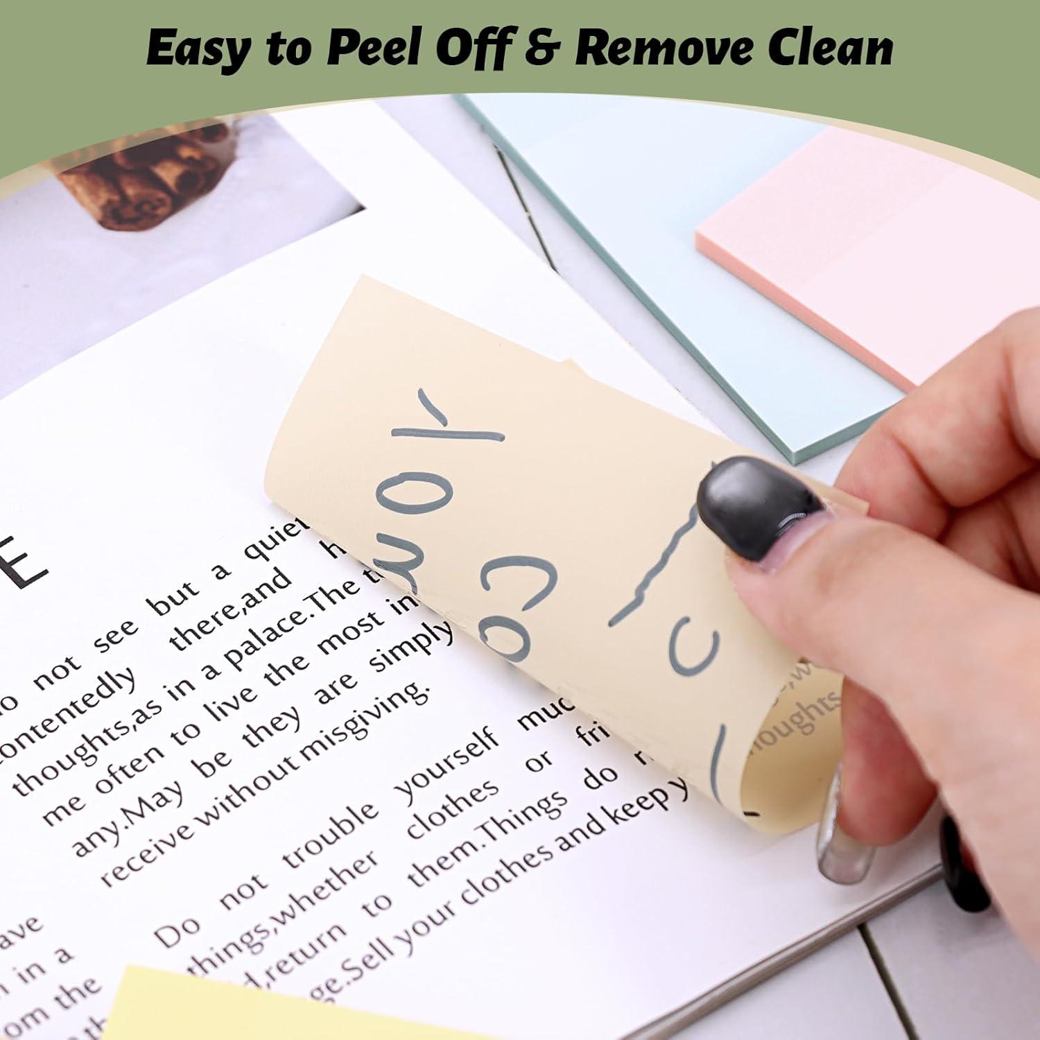 Notas Adhesivas Transparentes SYMDROMIA 7.62cm 800 Hojas Bohemio