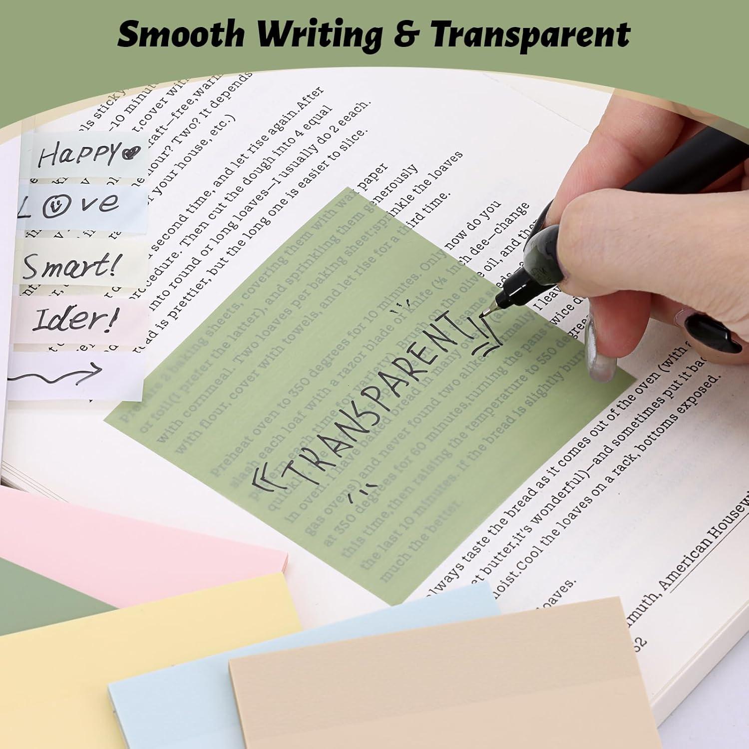 Notas Adhesivas Transparentes SYMDROMIA 7.62cm 800 Hojas Bohemio