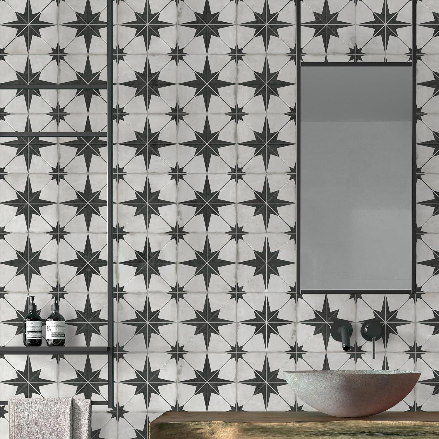 Azulejo Autoadhesivo El Azulejo Plaza Estrella 10 Hojas 30.48x30.48 cm