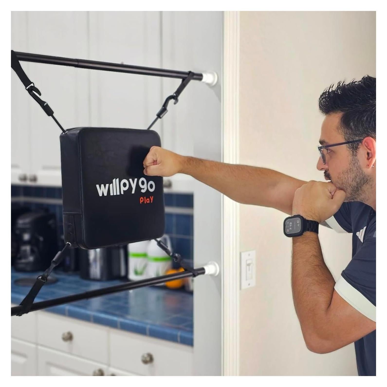 Bolsa de Boxeo de Puerta willpygo 66-91cm Negro Aeróbico