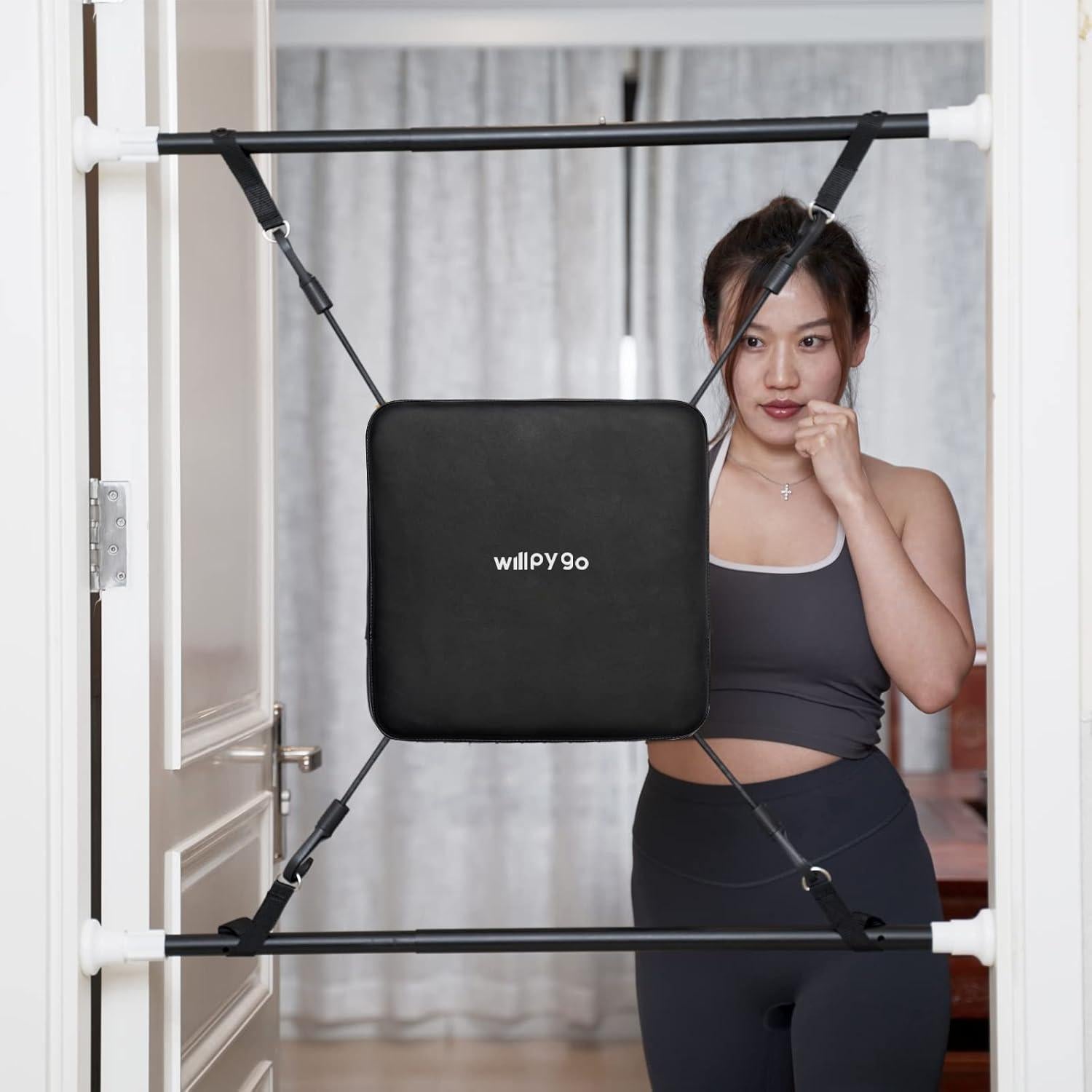 Bolsa de Boxeo de Puerta willpygo 66-91cm Negro Aeróbico