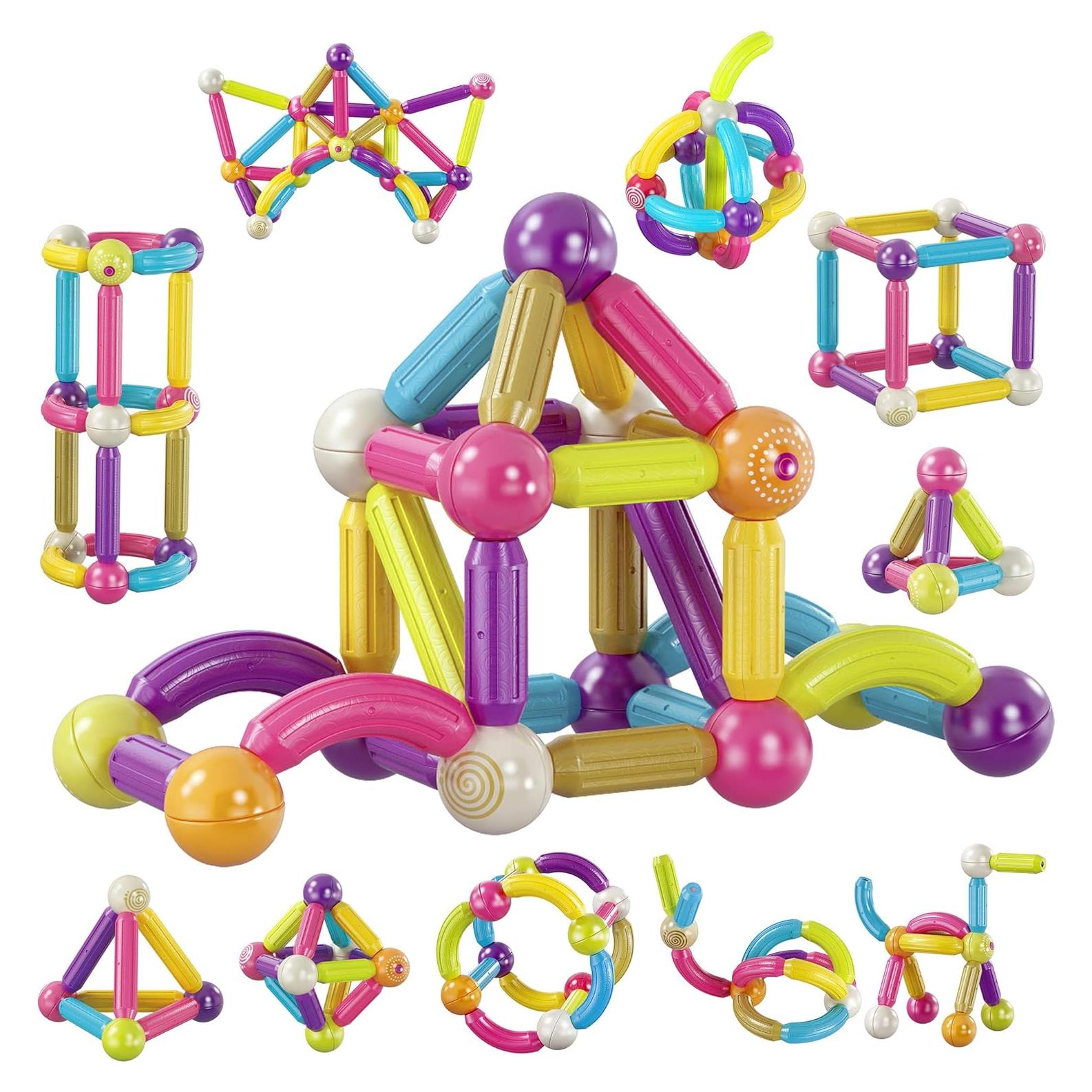 Bloques de Construcción Magnéticos Contixo ST2 68 Pcs 3D STEM