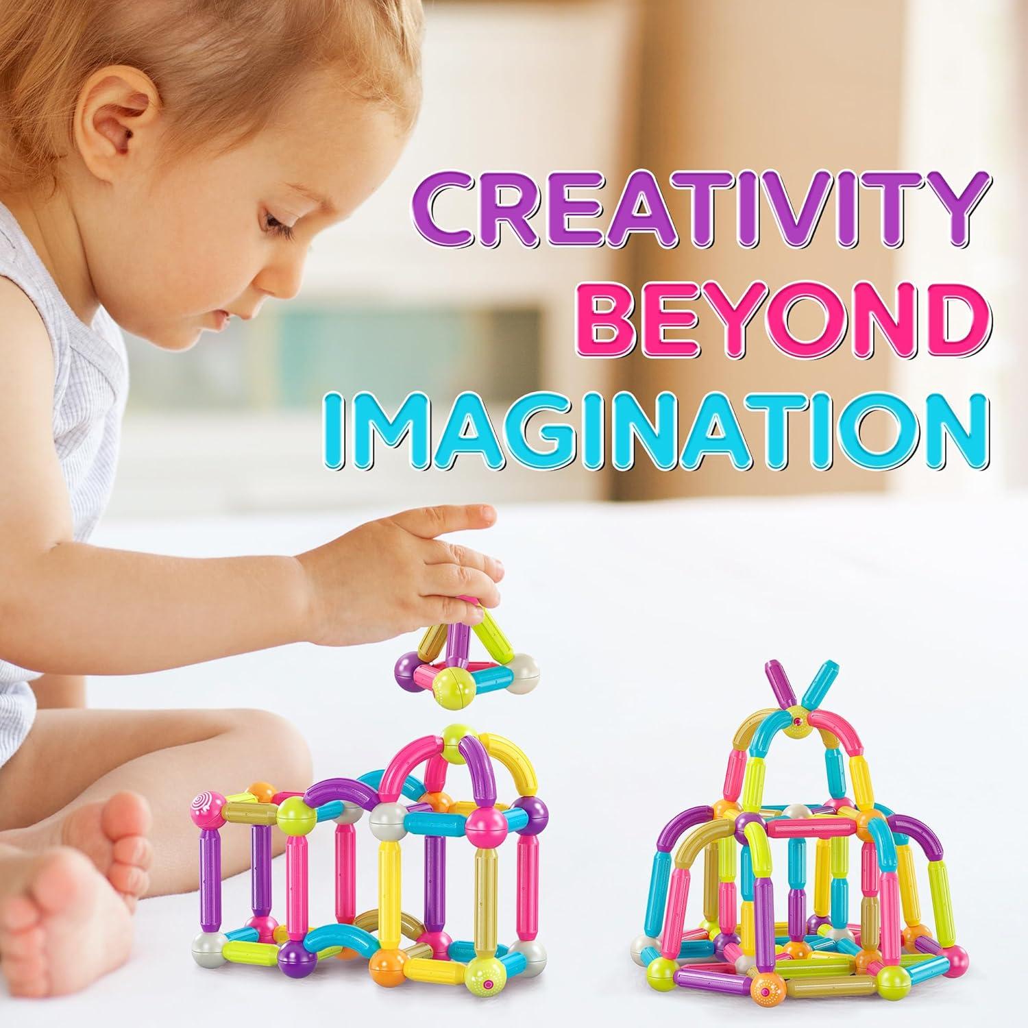 Bloques de Construcción Magnéticos Contixo ST2 68 Pcs 3D STEM