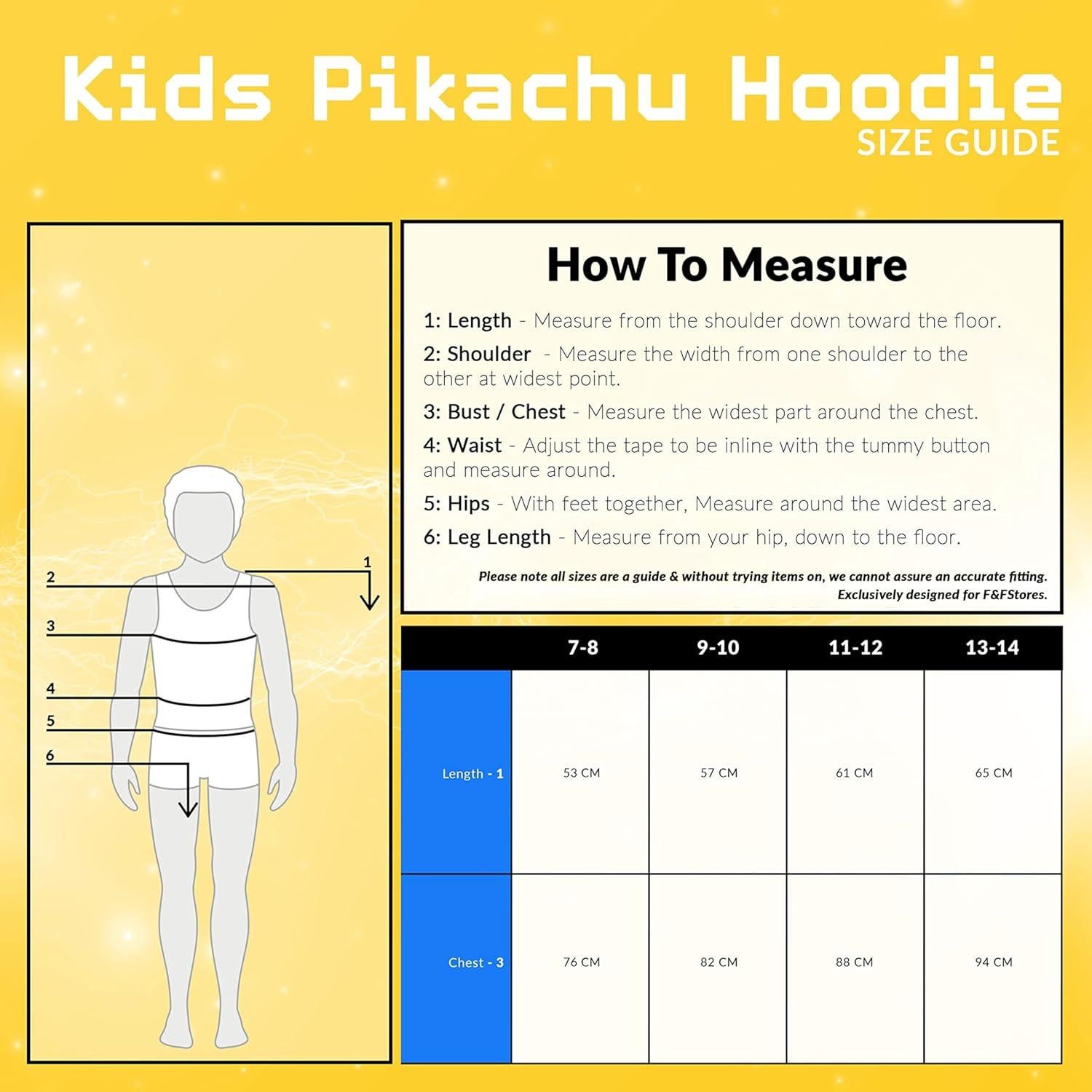 Sudadera con capucha Pokemon Fashion UK 11-12 años Amarillo