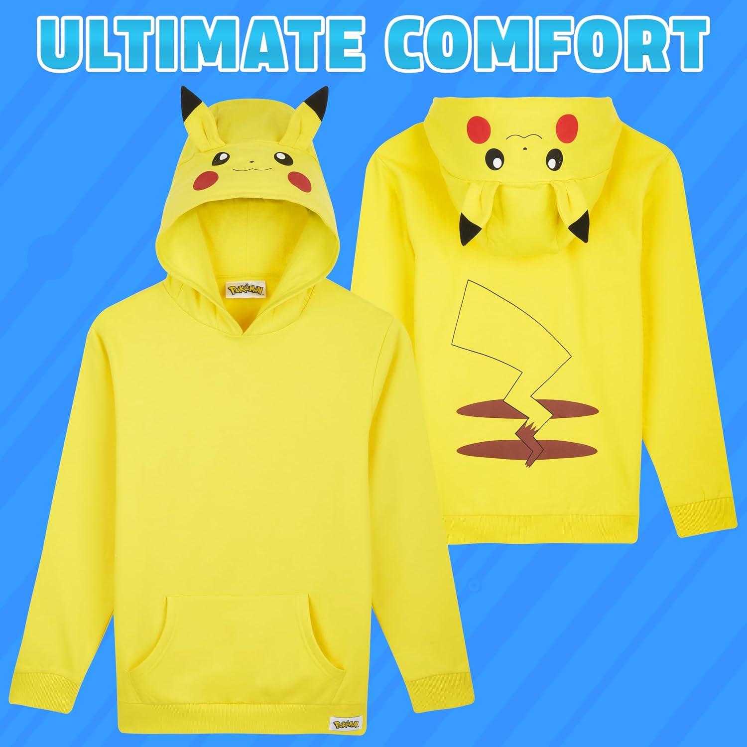 Sudadera con capucha Pokemon Fashion UK 13-14 años Amarillo