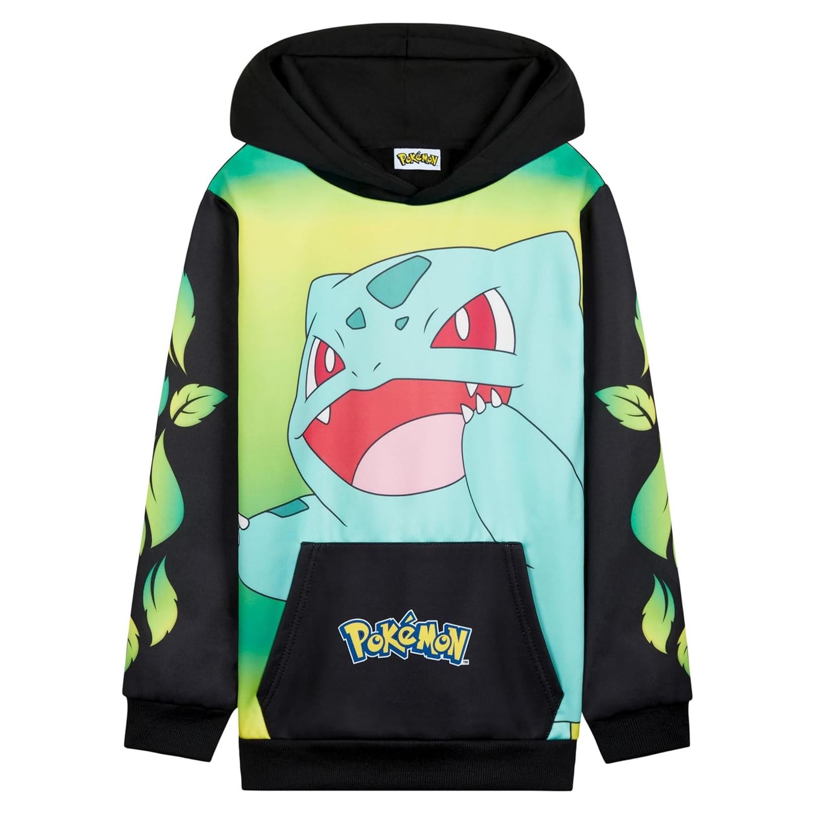 Sudadera con capucha Pokemon Fashion UK 13-14 años Negro/Amarillo