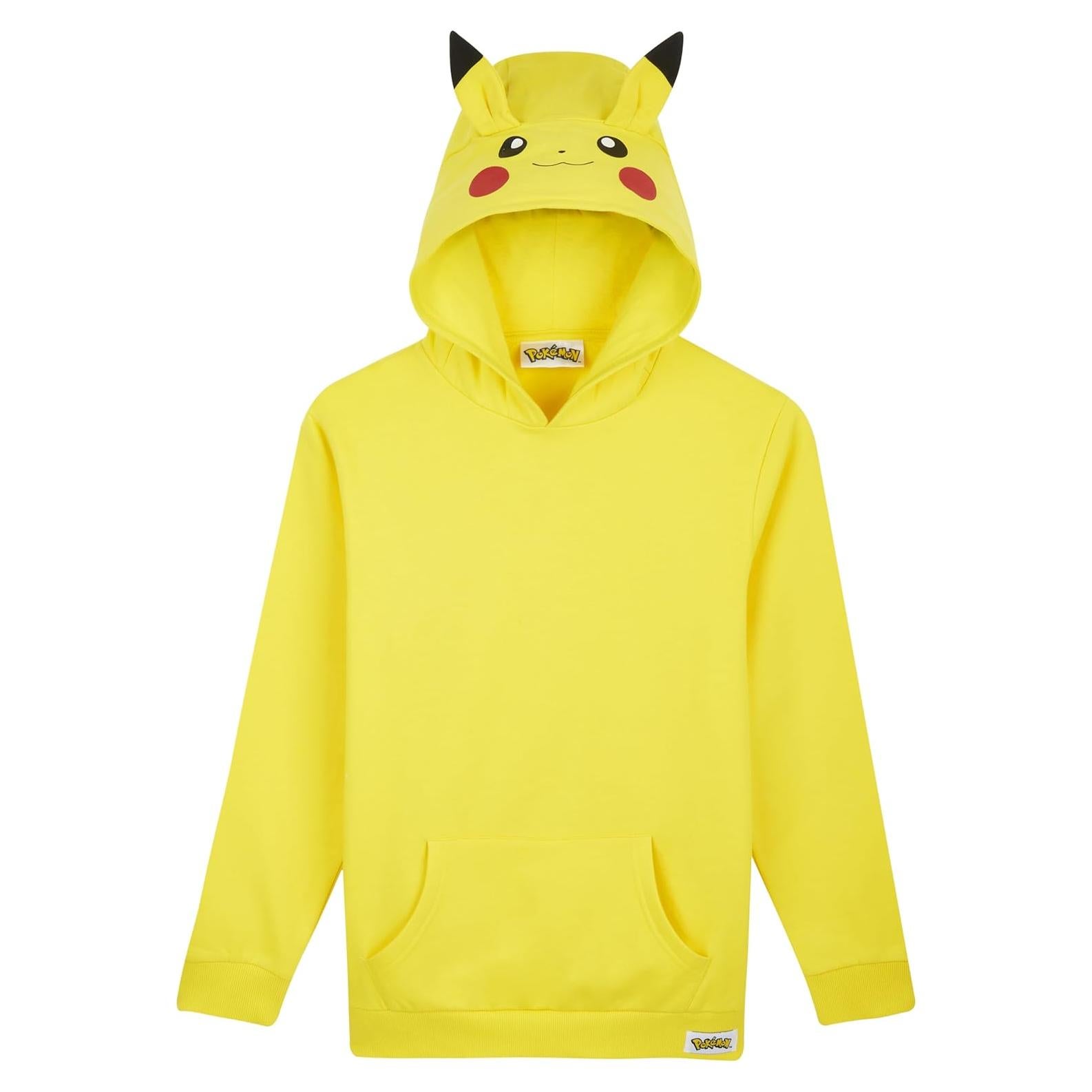 Sudadera con capucha Pokemon Fashion UK 9-10 años Amarillo