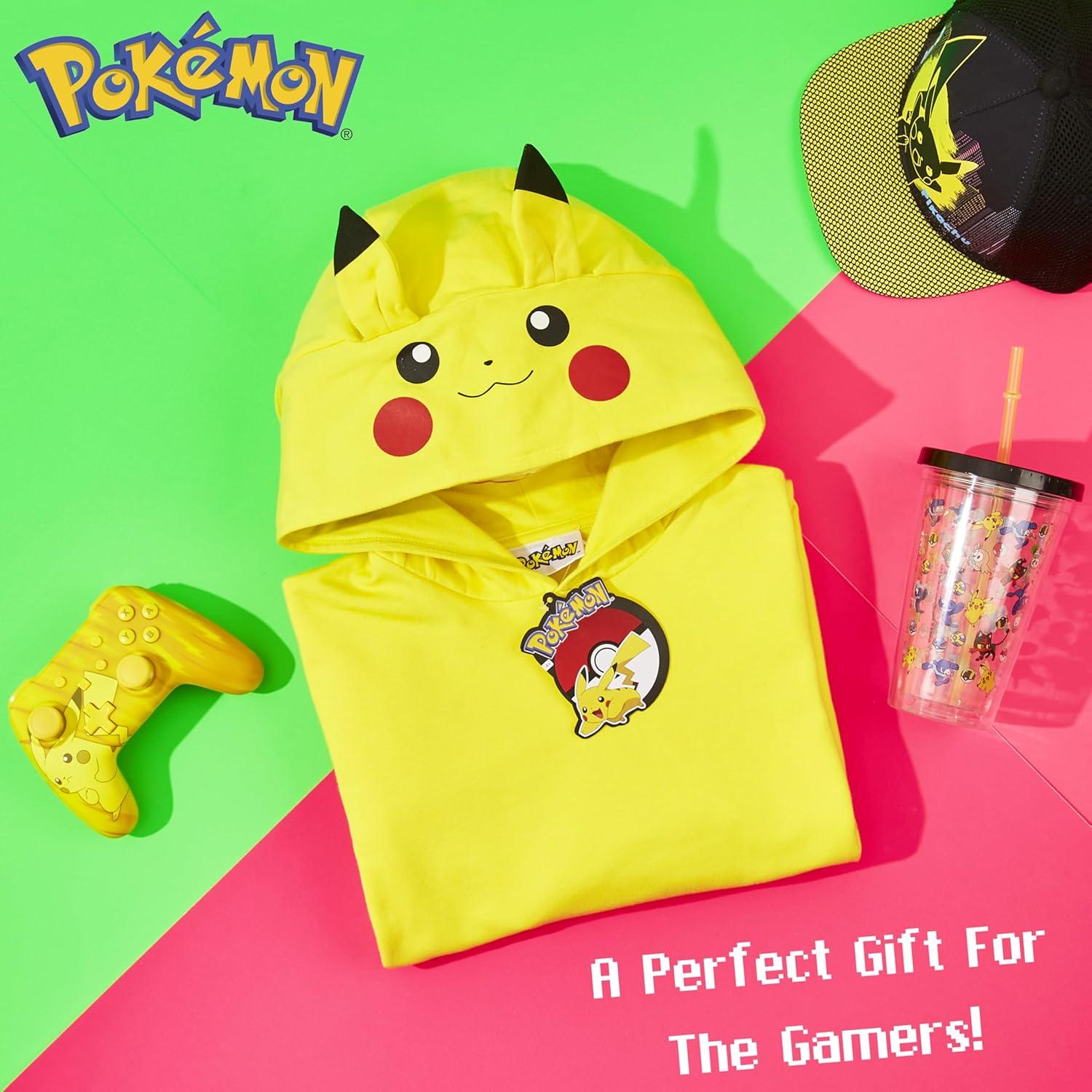 Sudadera con capucha Pokemon Fashion UK 9-10 años Amarillo