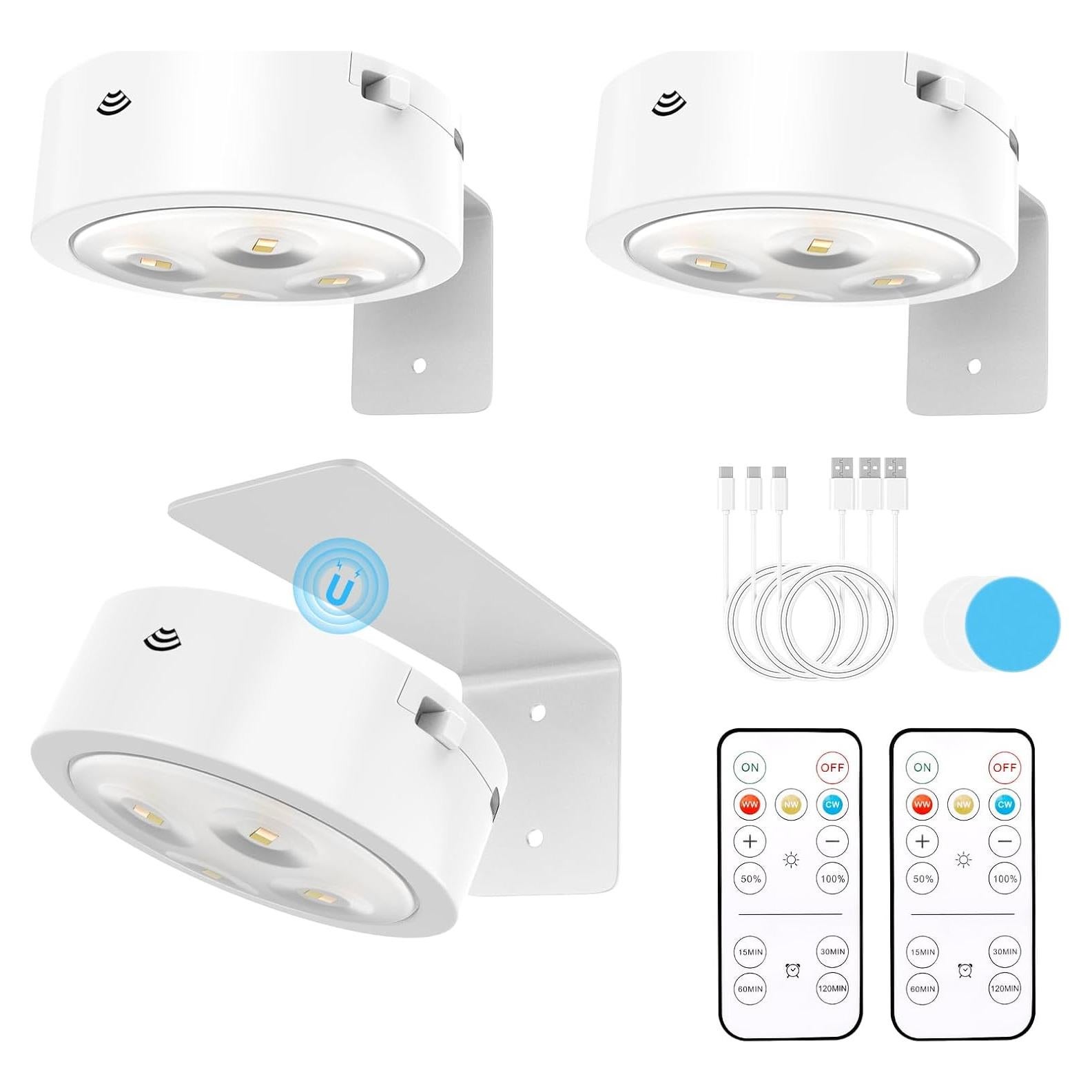 Luces para Cuadros Narotood - Paquete de 3 Recargables 120 Lúmenes