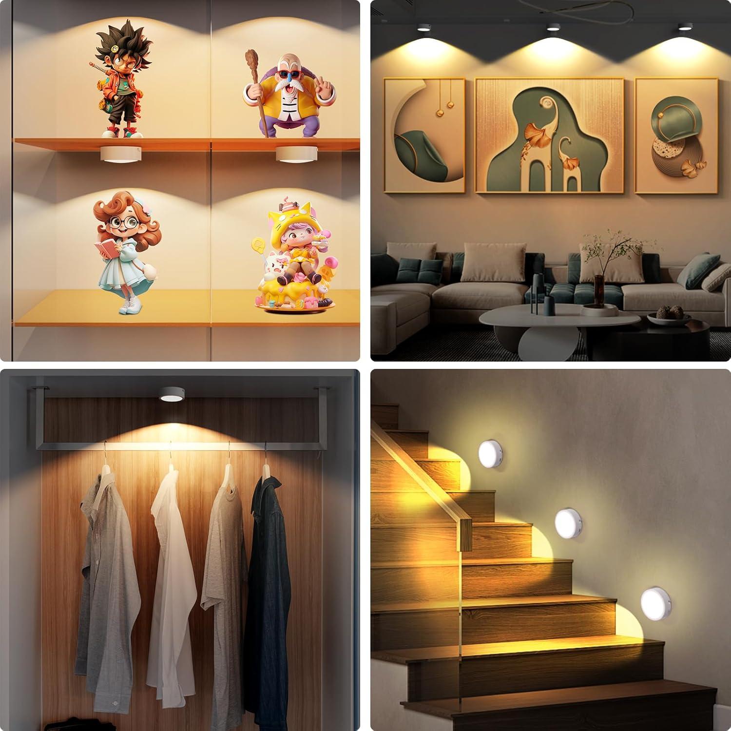 Luces para Cuadros Narotood - Paquete de 3 Recargables 120 Lúmenes