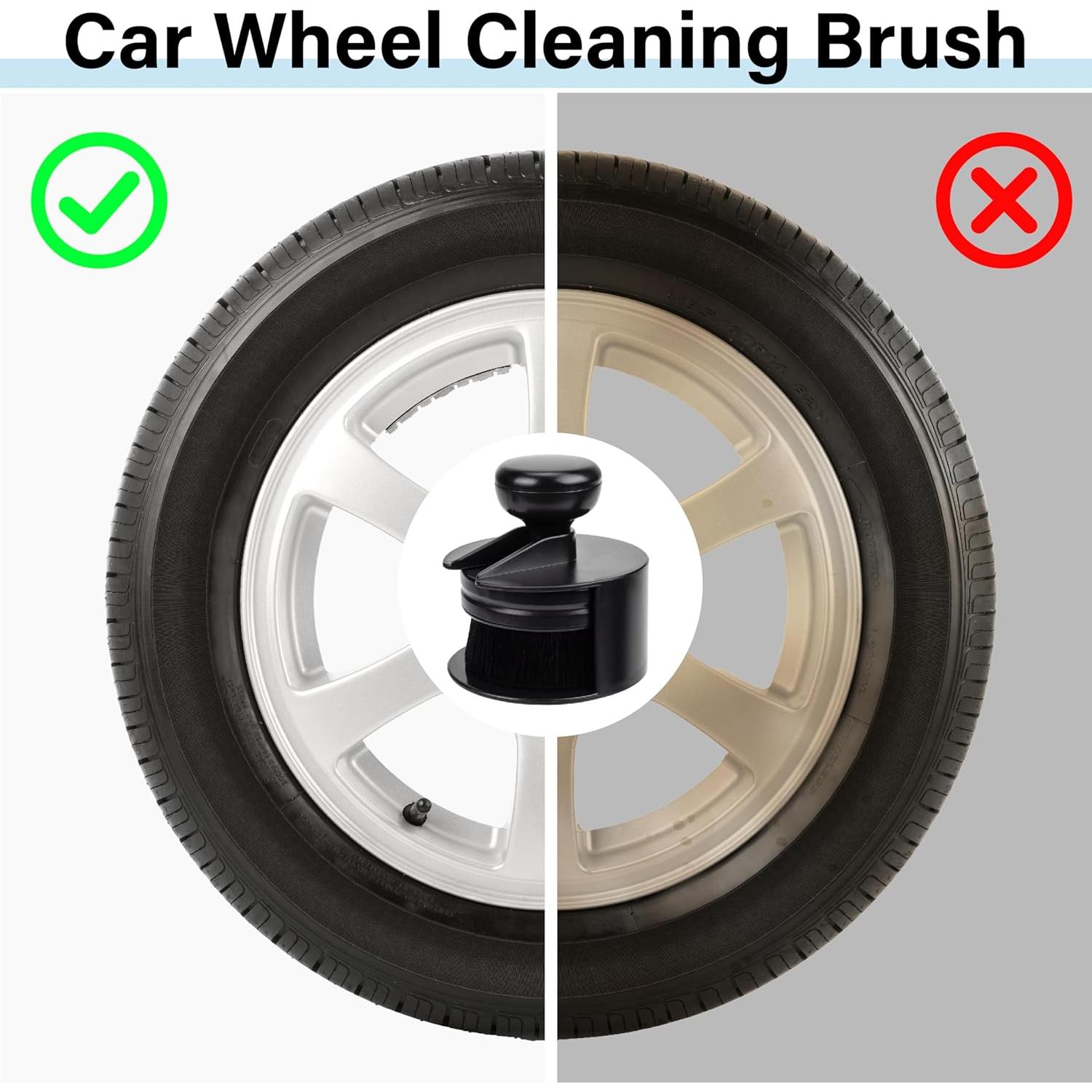 2 PCS Cepillo Aplicador de Brillo para Neumáticos Ecocstm