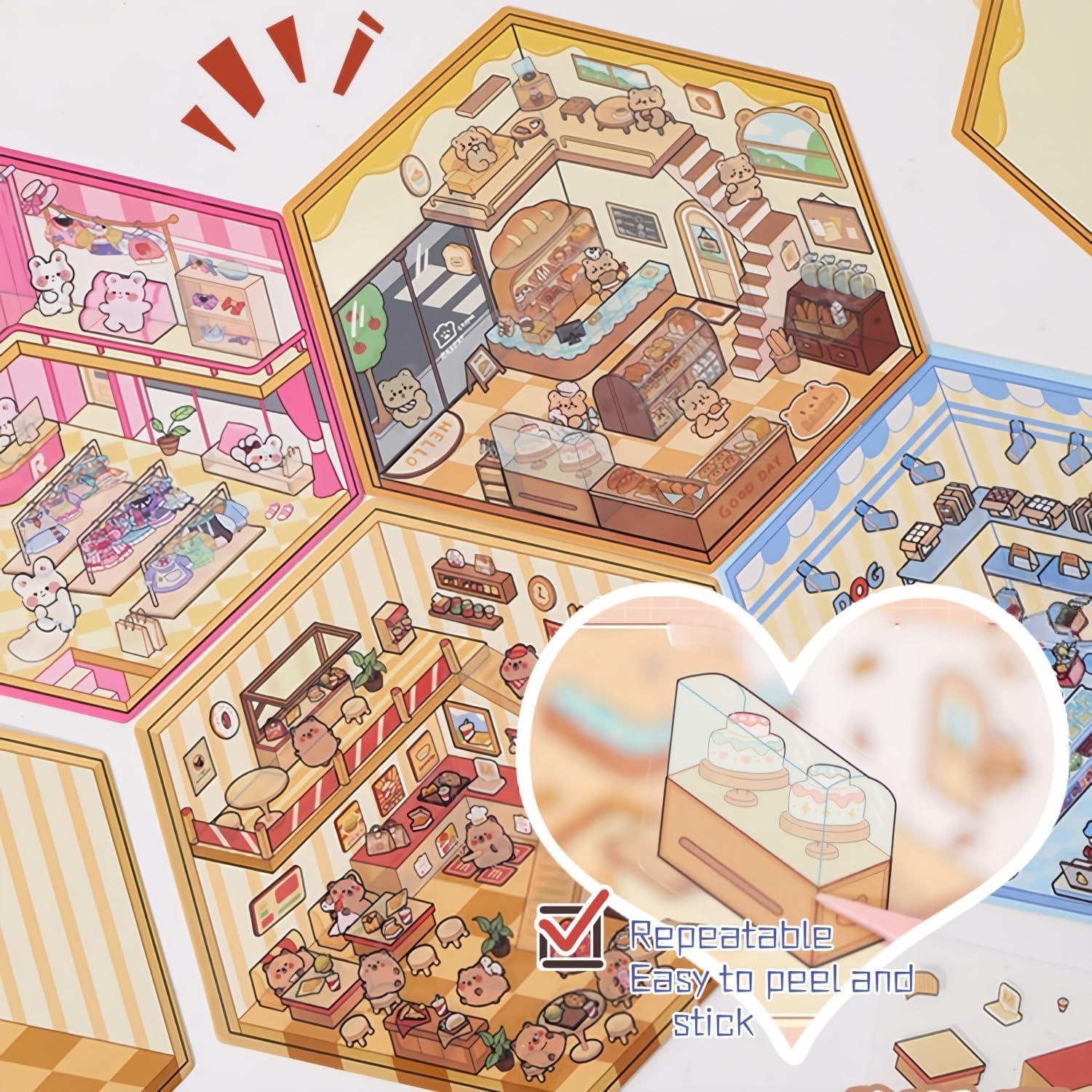 Pegatinas 3D de Casa DIY Affoto - 12 Sets Creativos