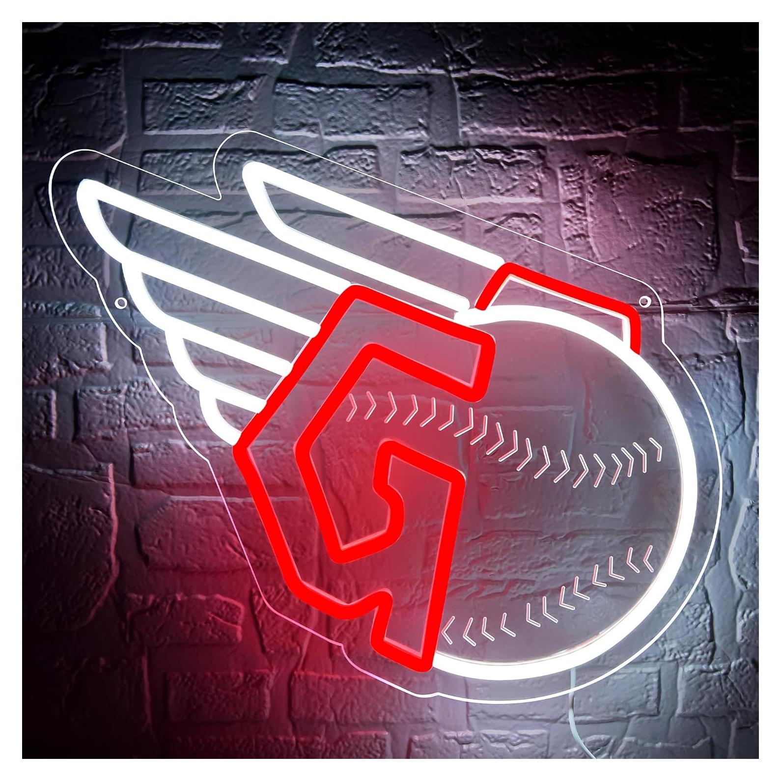 Luz de Neón LED Brineon Cleveland Baseball 29.5x36.8cm