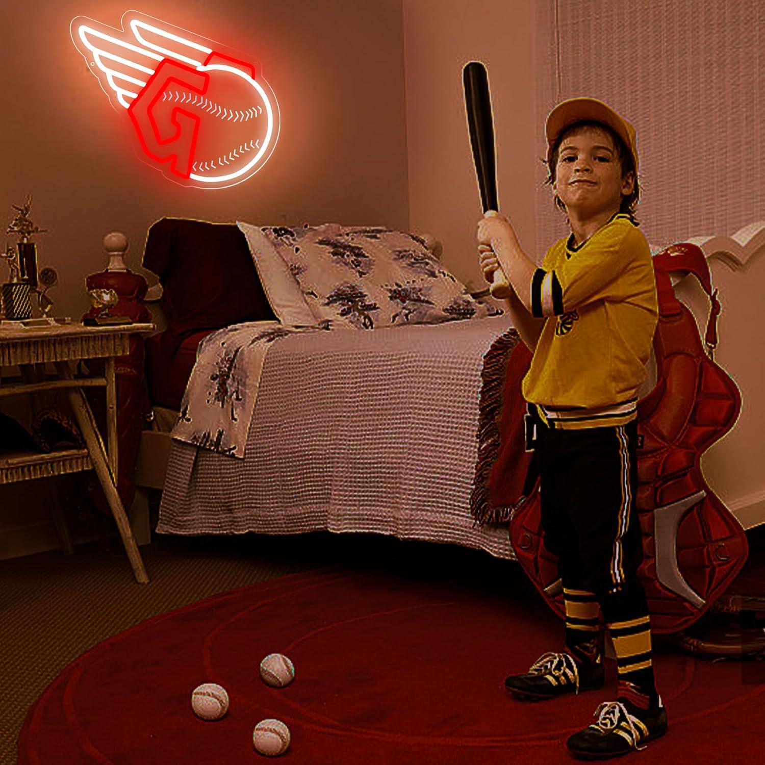 Luz de Neón LED Brineon Cleveland Baseball 29.5x36.8cm