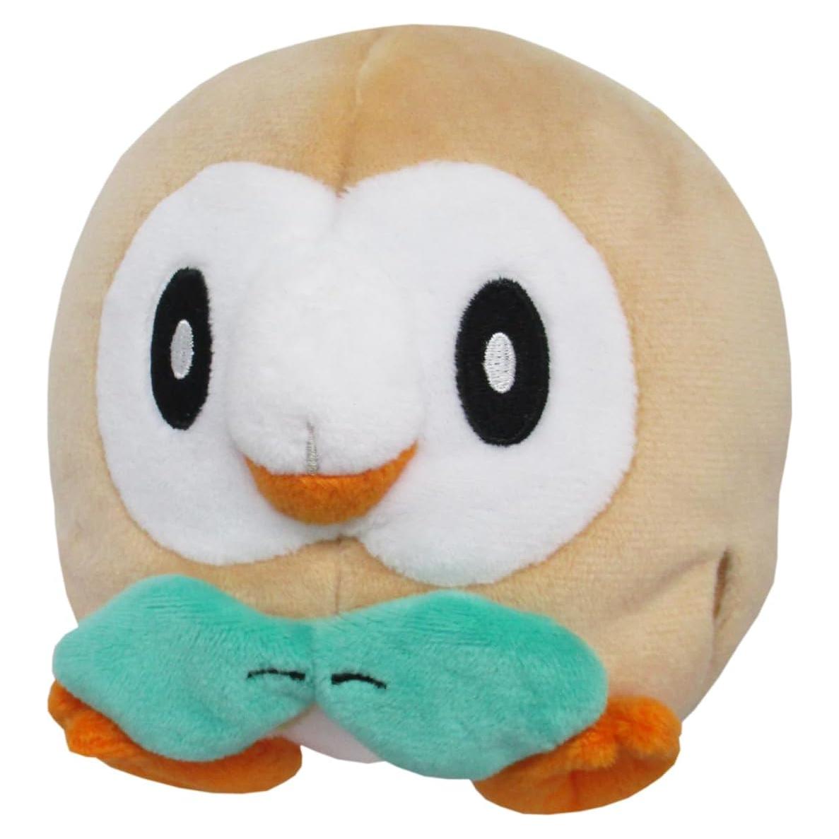 Peluche Rowlet Pokémon Sanei PP54 11.4 cm Beige