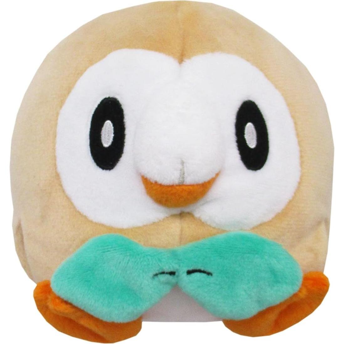 Peluche Rowlet Pokémon Sanei PP54 11.4 cm Beige