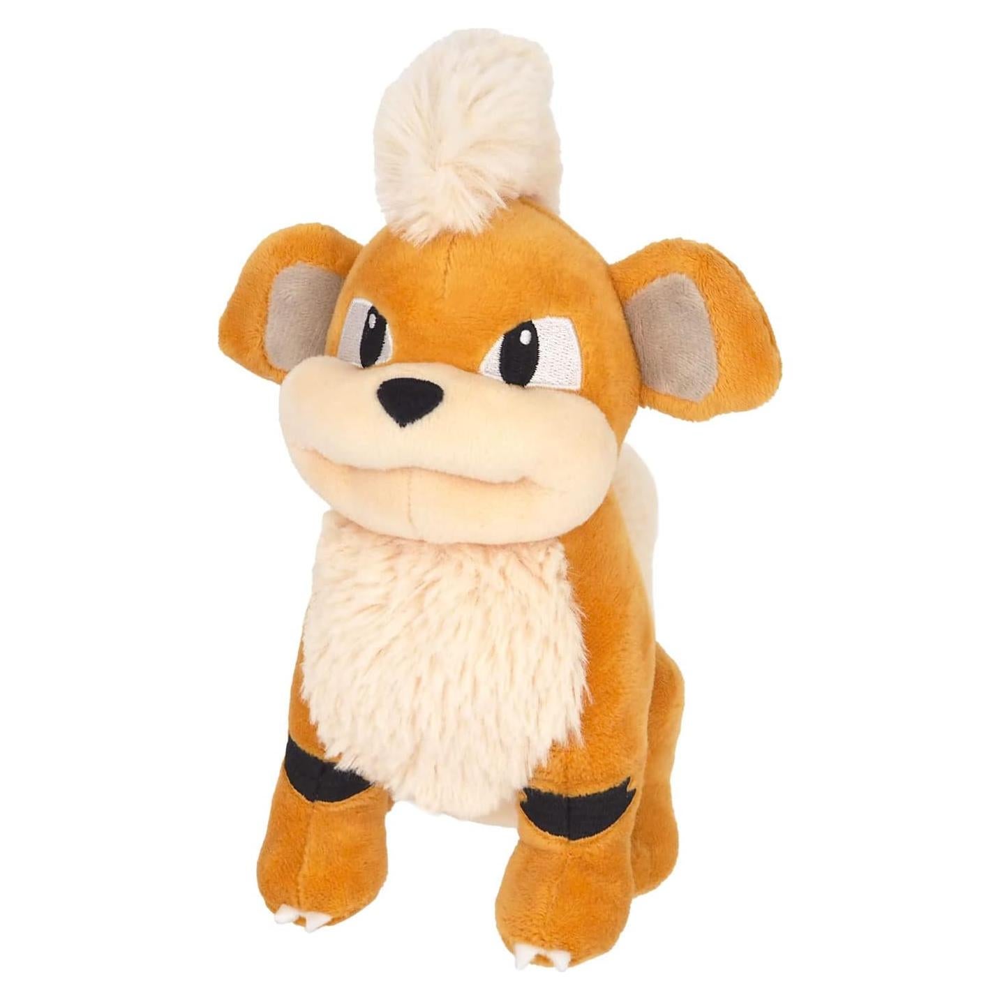Peluche Growlithe Sanei PP97 17.78 cm Naranja y Negro