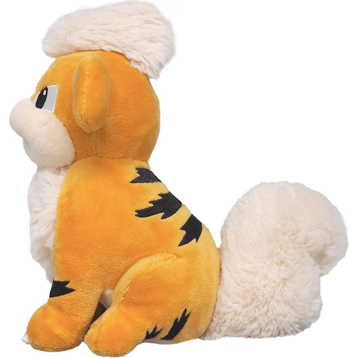 Peluche Growlithe Sanei PP97 17.78 cm Naranja y Negro