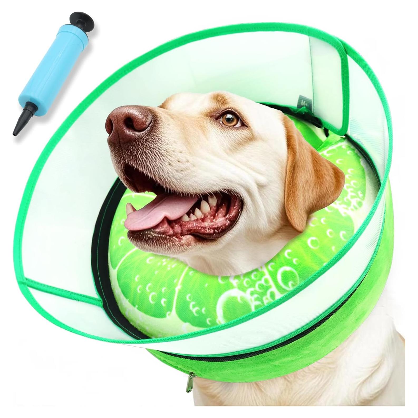 Collar Inflable Elizabethano AThooDel M para Perros Medianos y Grandes