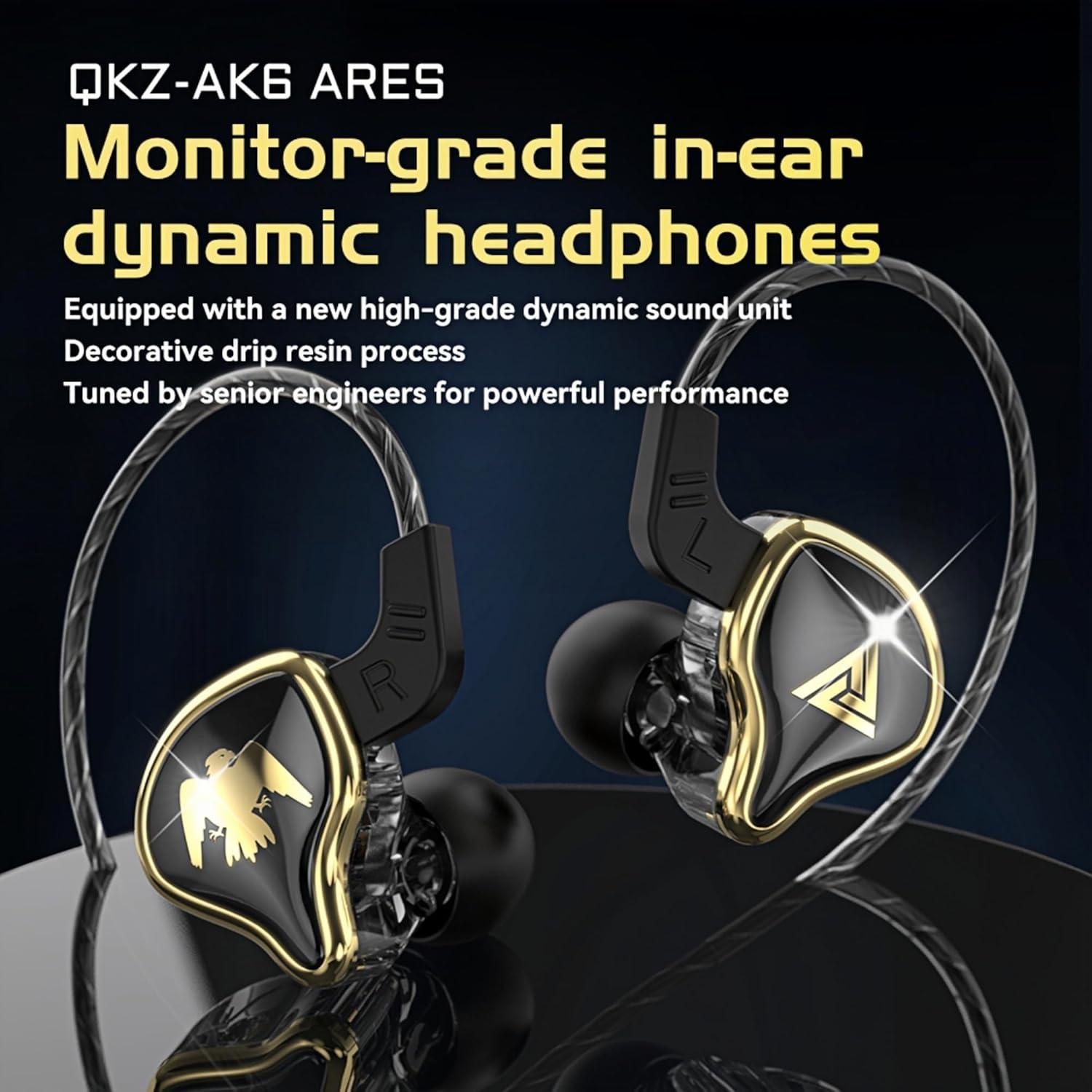 Auriculares QKZ AK6 ARES HiFi con Micrófono para Juegos