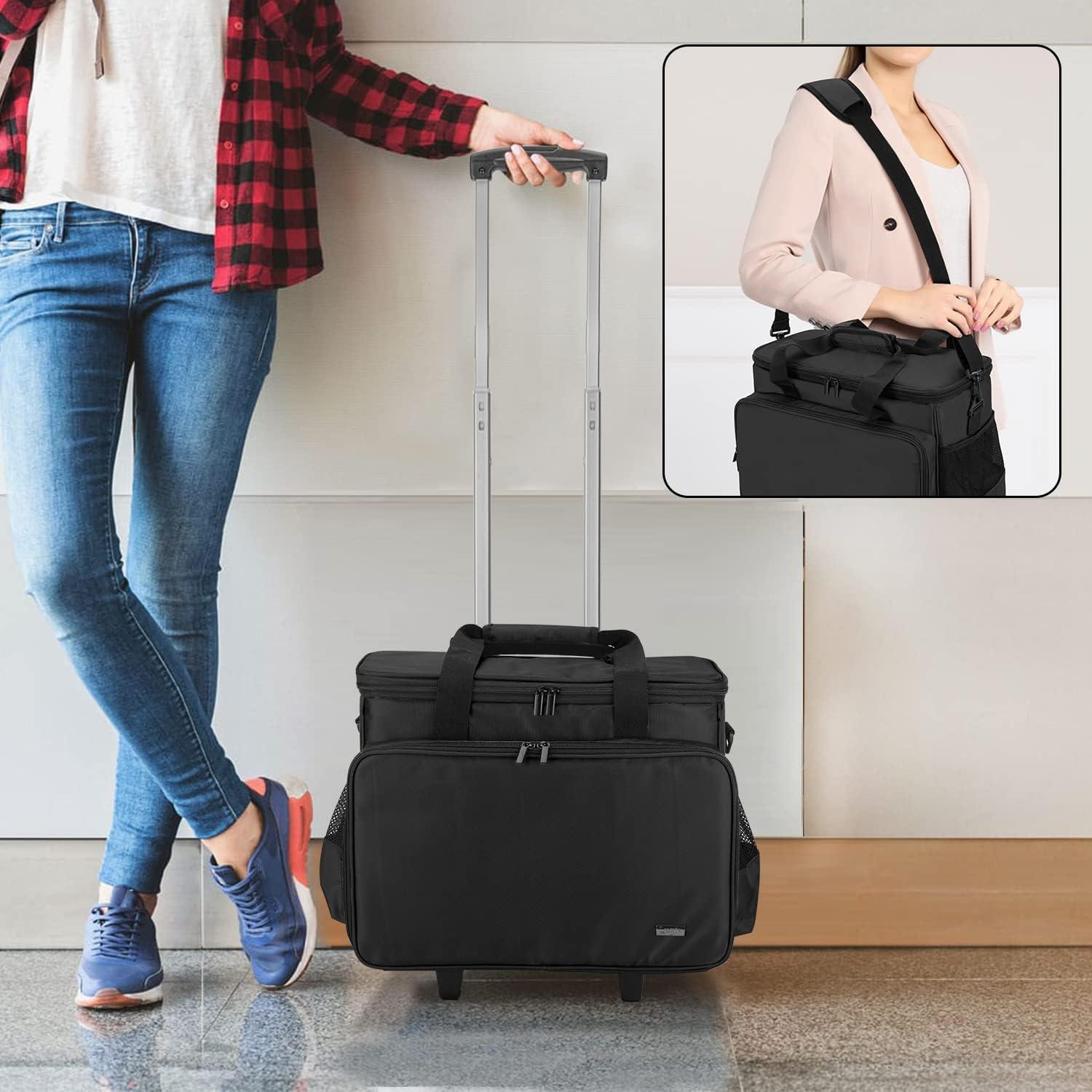 Funda para Máquina de Coser LUXJA con Carro Desmontable - Negro