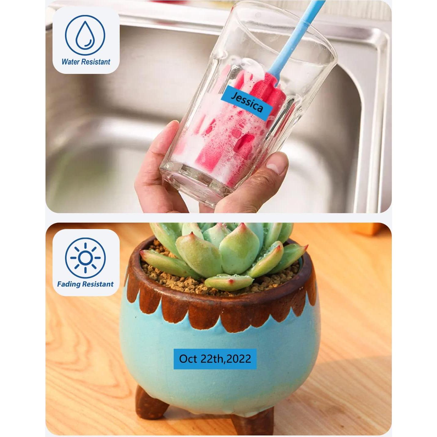 Cinta Laminada 12mm Negro sobre Azul Msudoku TZe-531 Paquete 3