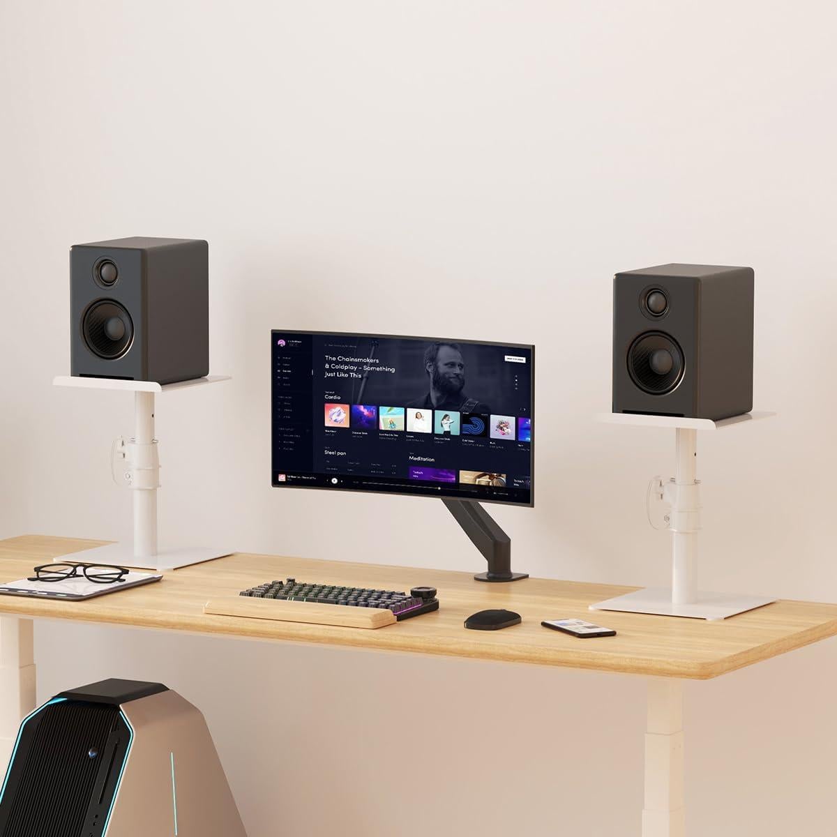 Soporte de Altavoz de Pie Ajustable Suptek SDM001TW - Paquete de 2