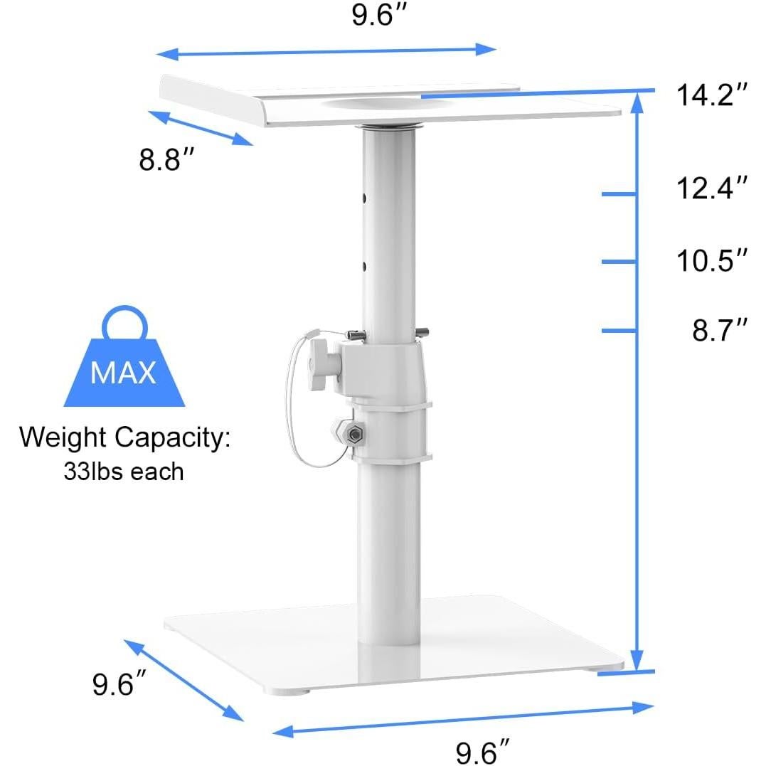 Soporte de Altavoz de Pie Ajustable Suptek SDM001TW - Paquete de 2