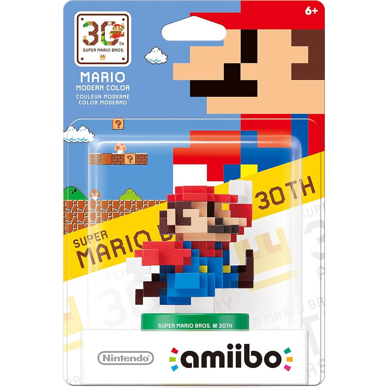Amiibo Mario Color Moderno Nintendo 30 Aniversario 8 bits