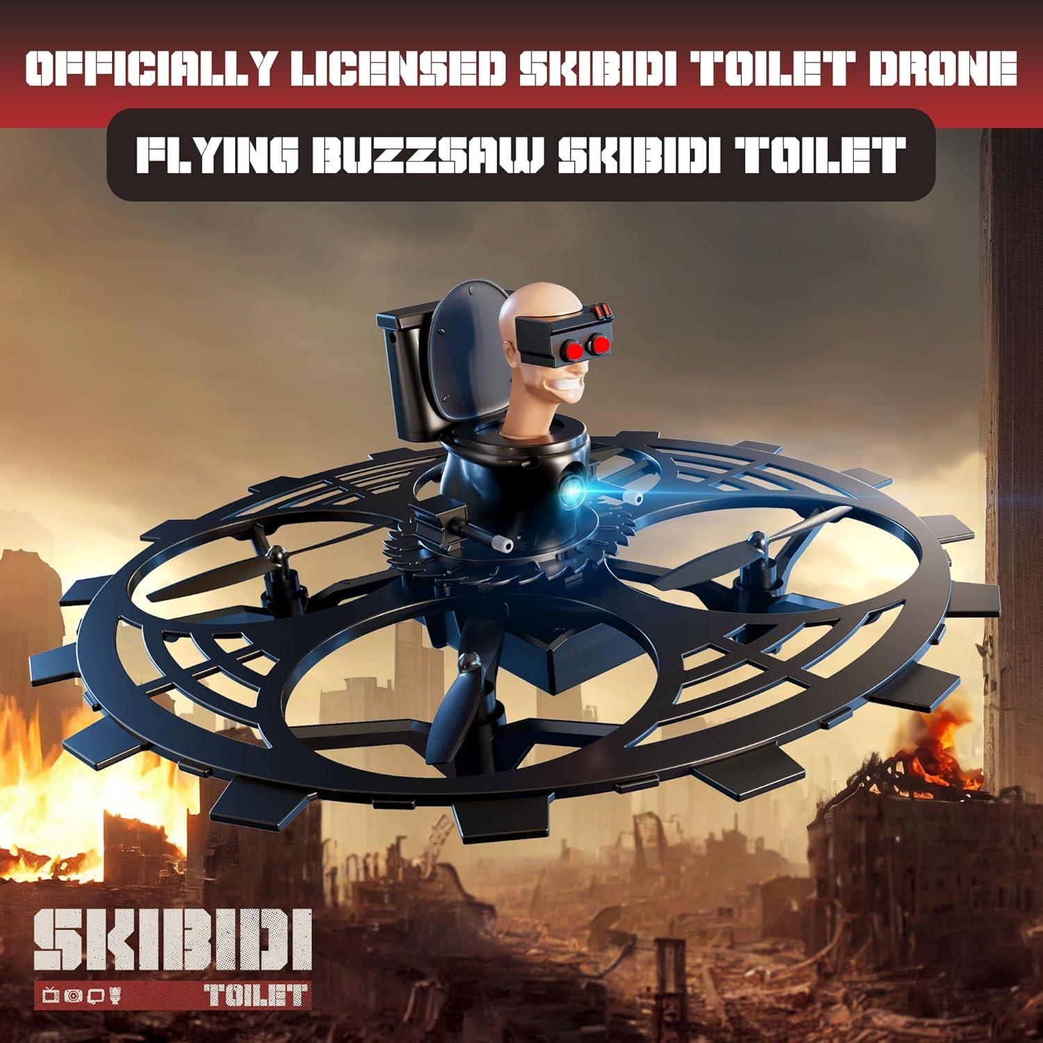Drone RC Force1 Skibidi Toilet Buzzsaw - Control Remoto 50m