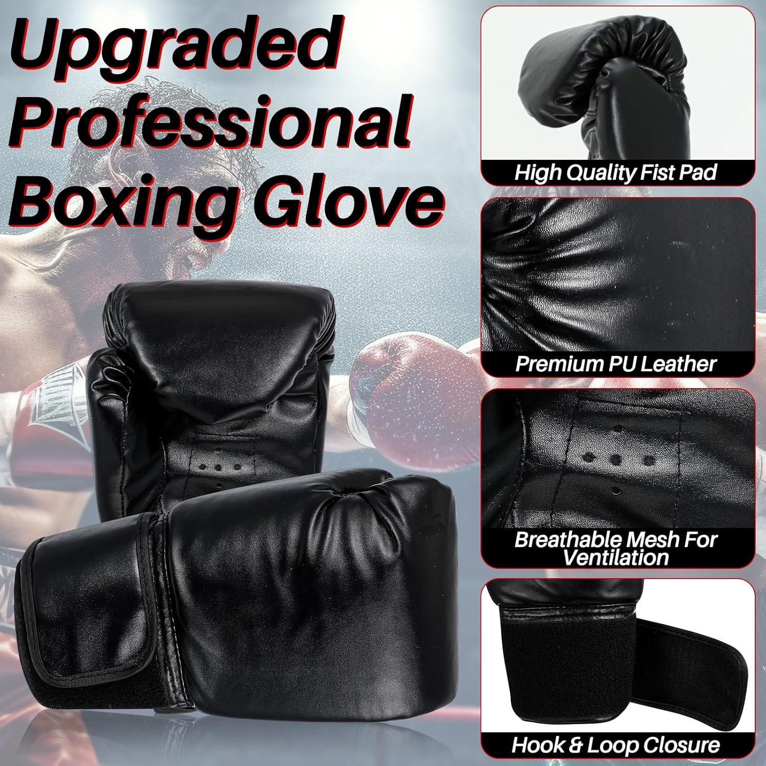 Set de Saco de Boxeo Pesado Hollowfly 121 cm con Accesorios