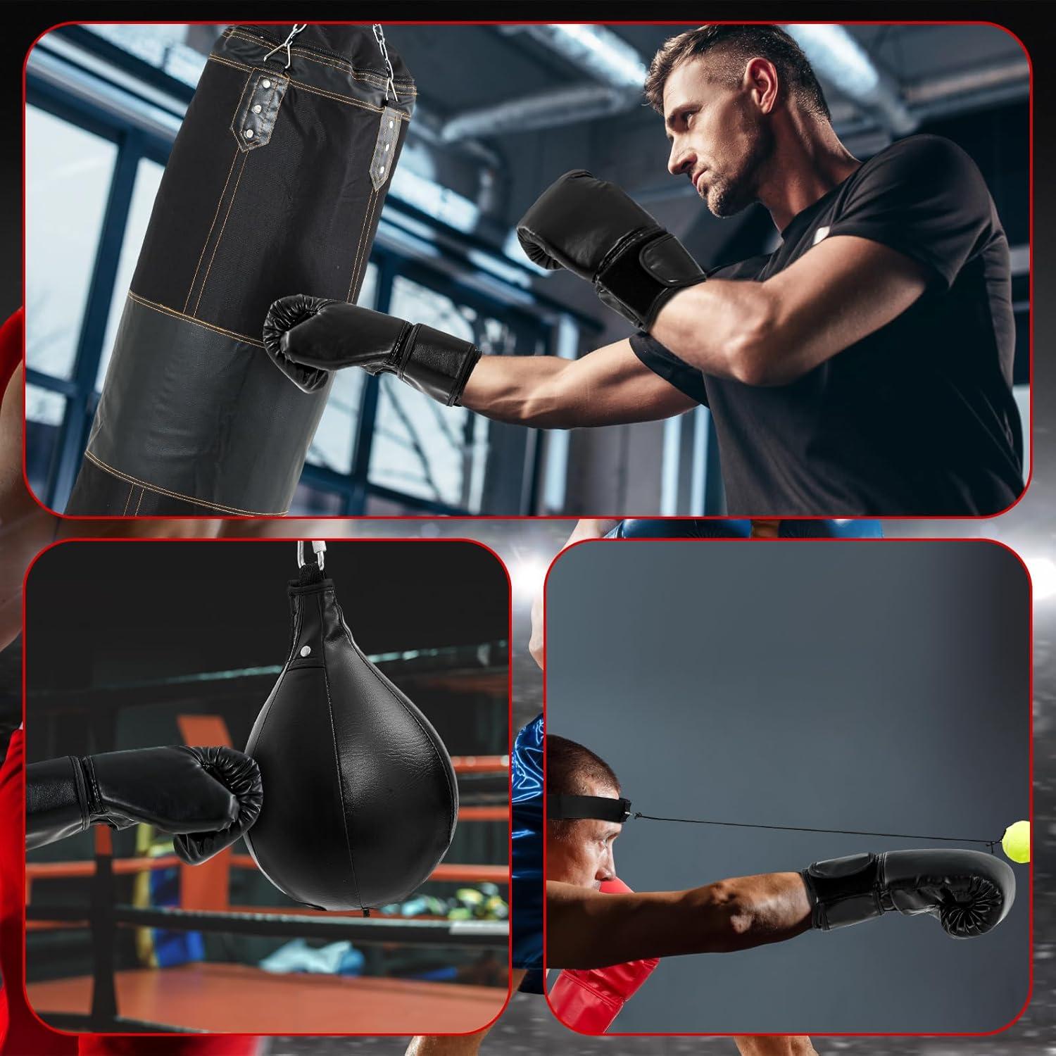 Set de Saco de Boxeo Pesado Hollowfly 121 cm con Accesorios