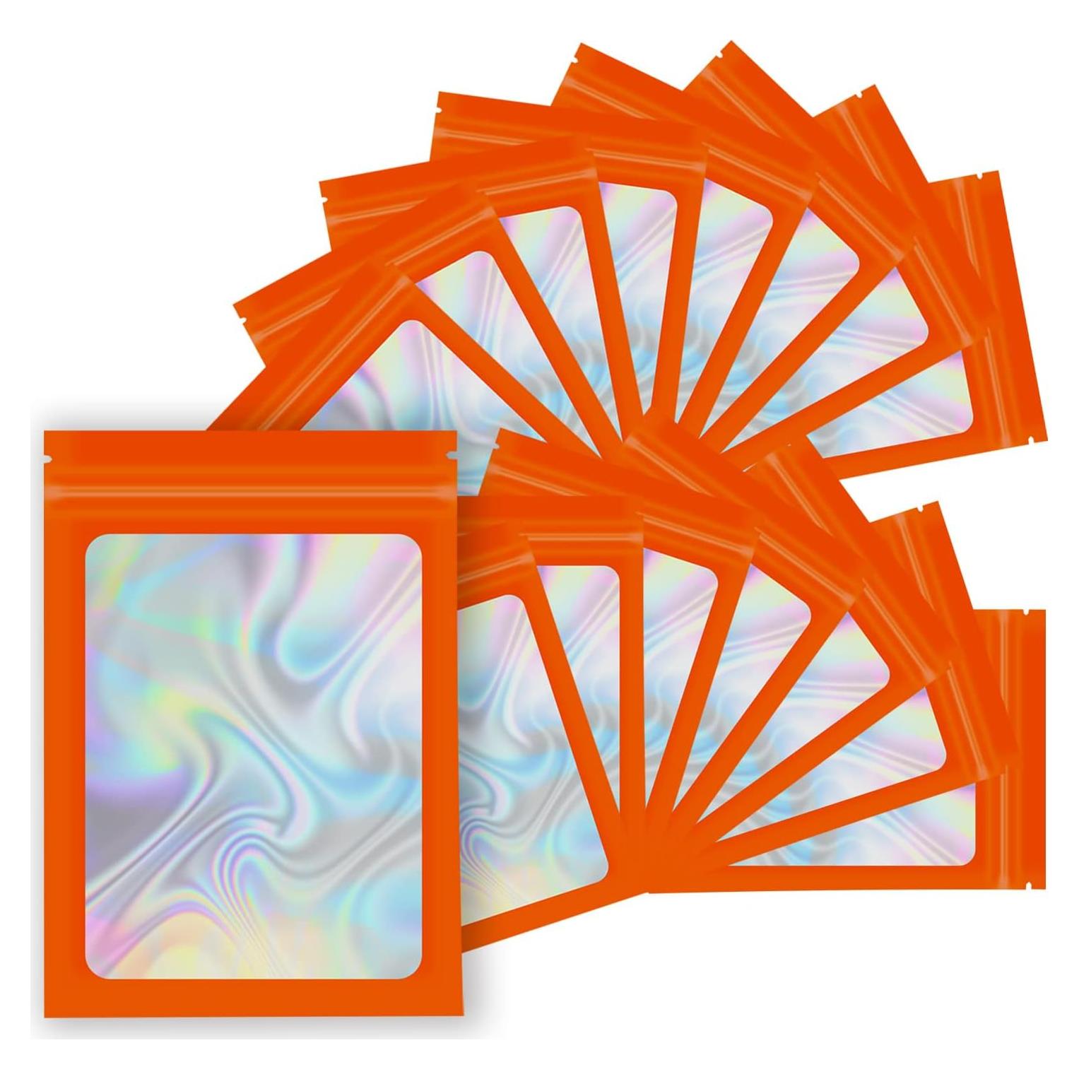 YOTOZU 100 Bolsas Holográficas Reutilizables 7.6x11.9 cm