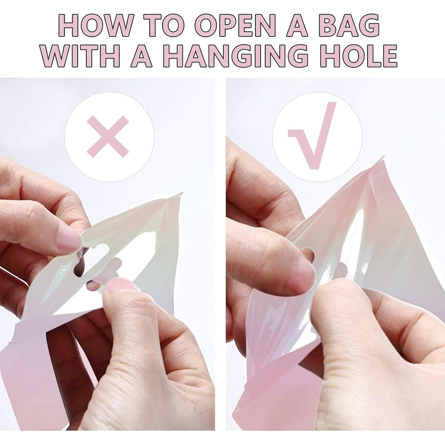 YOTOZU 100 Bolsas Holográficas Reutilizables 7.6x11.9 cm