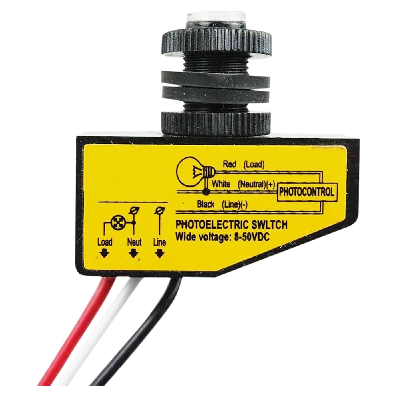 Interruptor Fotoeléctrico Automático DC 12V 24V 36V 48V 3.5A