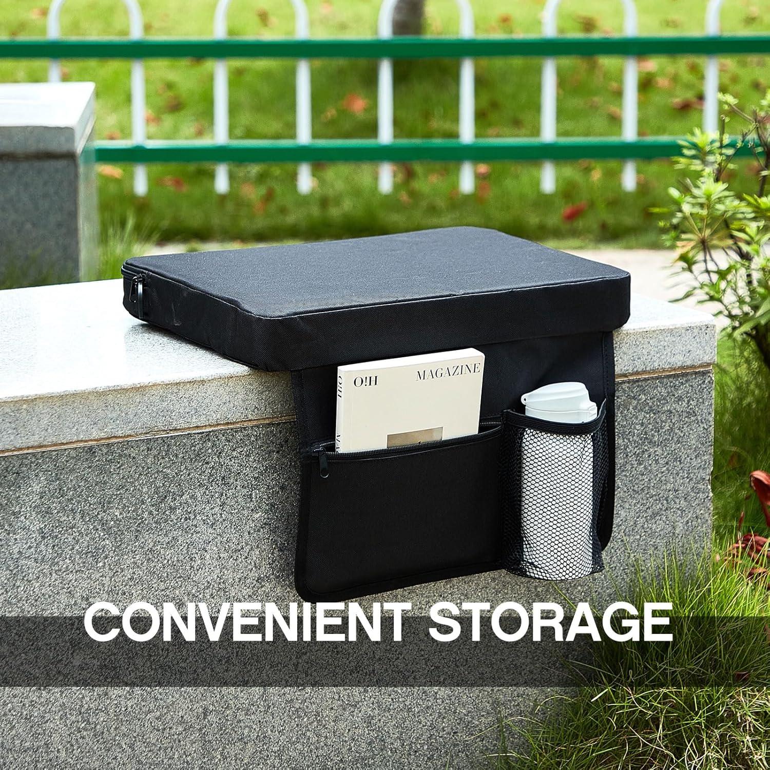 Asientos de Estadio Portátiles Hosuly - 2 Unidades, Negro