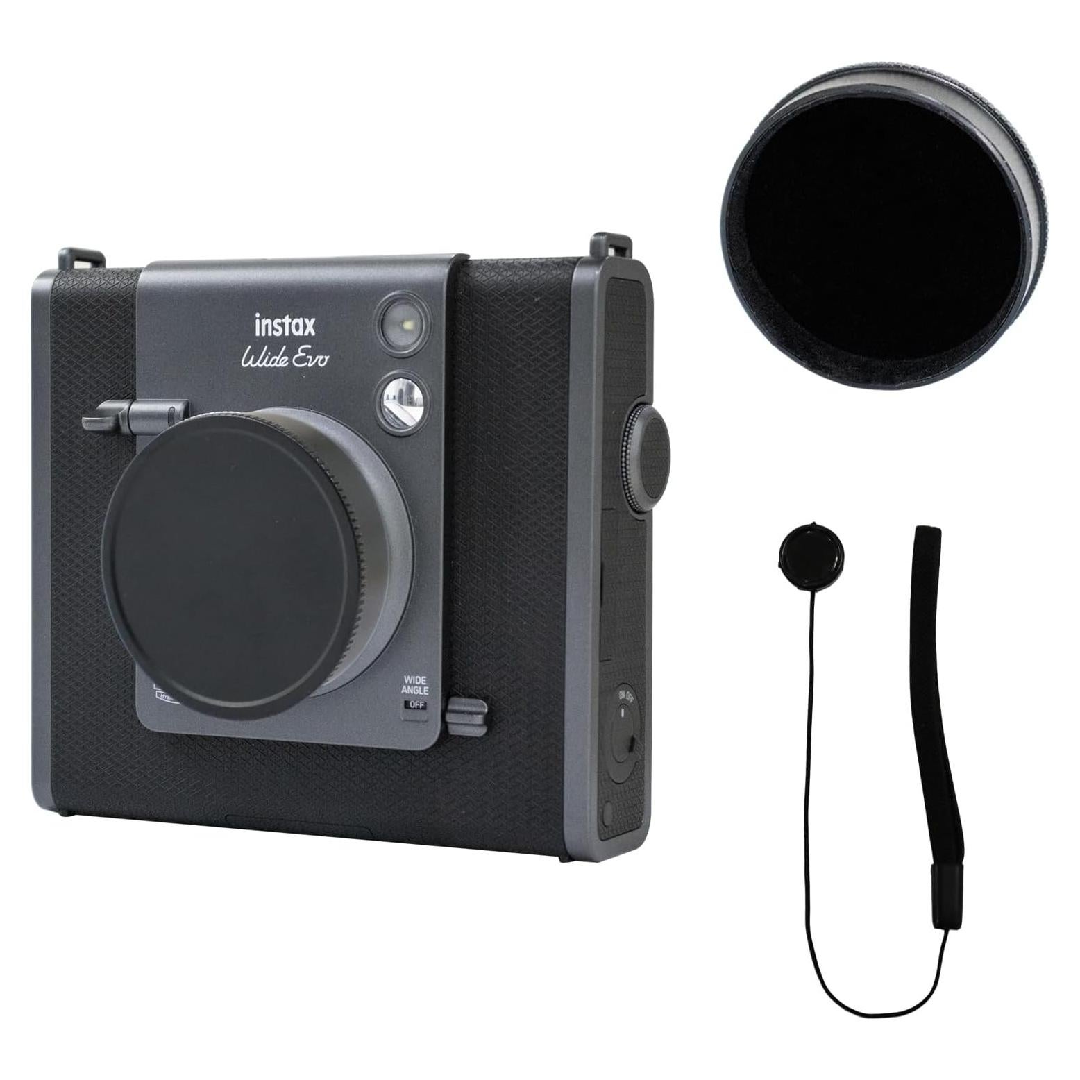 Tapa de Lente HIYQIN para Fuji Instax Wide EVO - Aluminio Negro