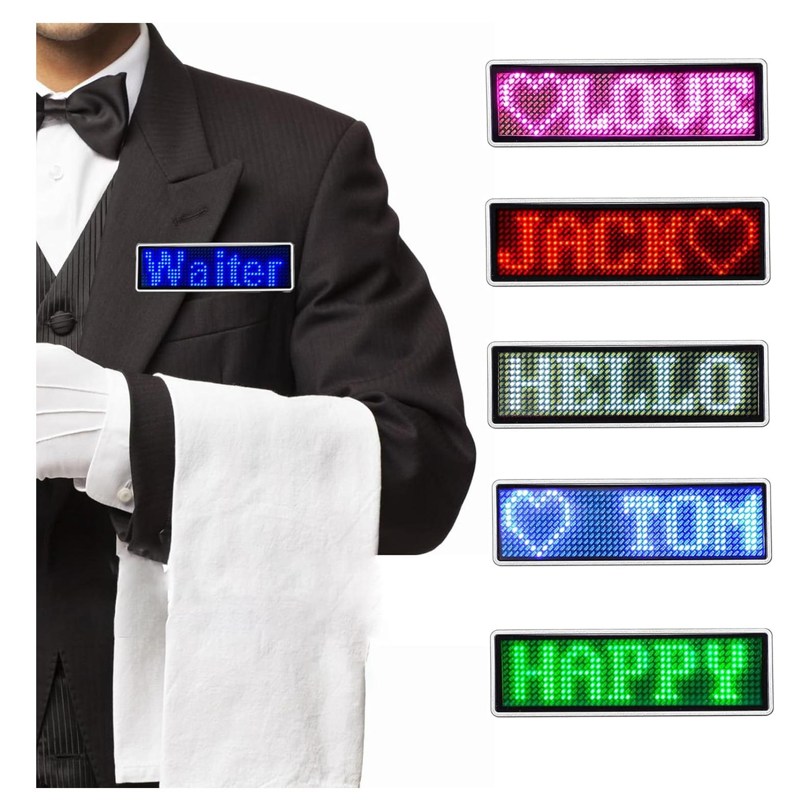 Insignias LED Azul TOP COLOR TRADE para Restaurante y Fiesta