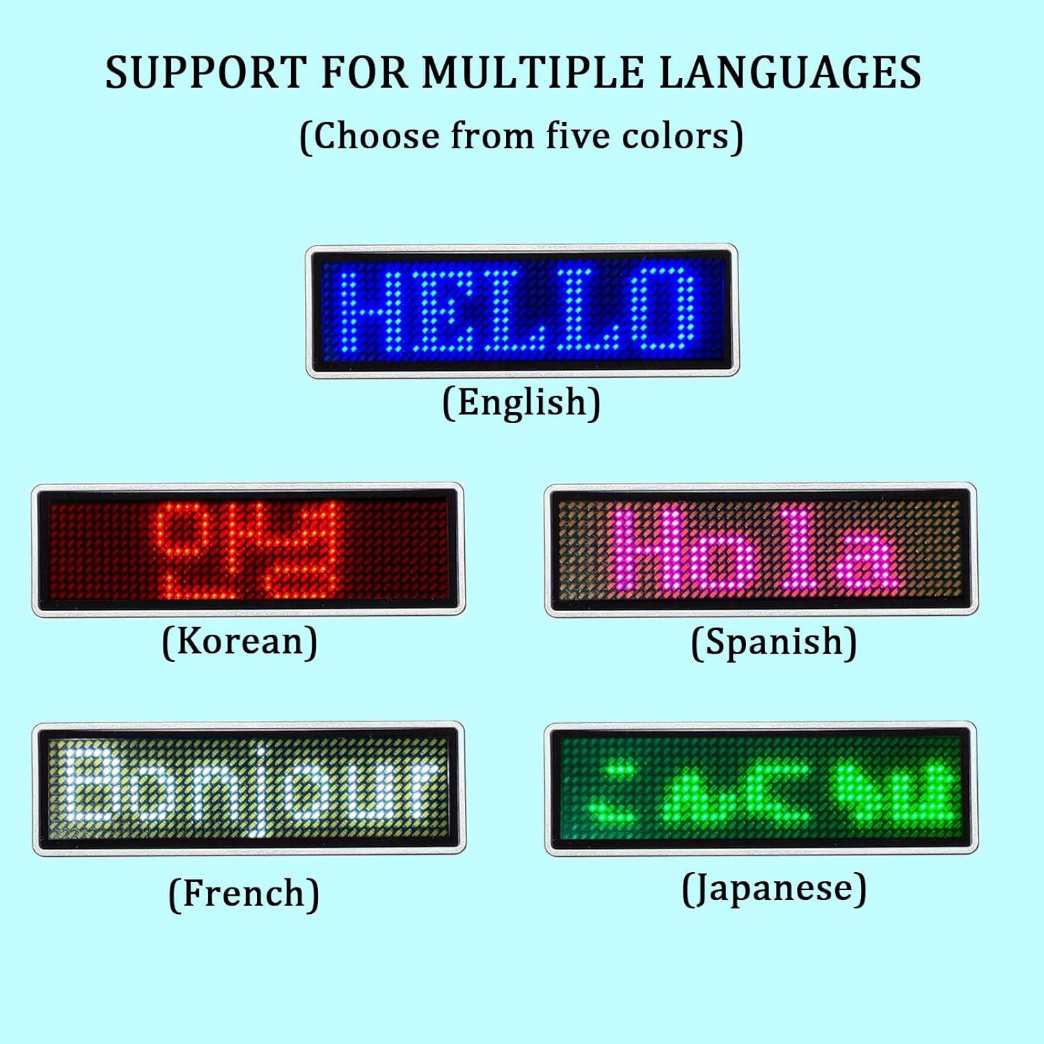 Insignias LED Azul TOP COLOR TRADE para Restaurante y Fiesta