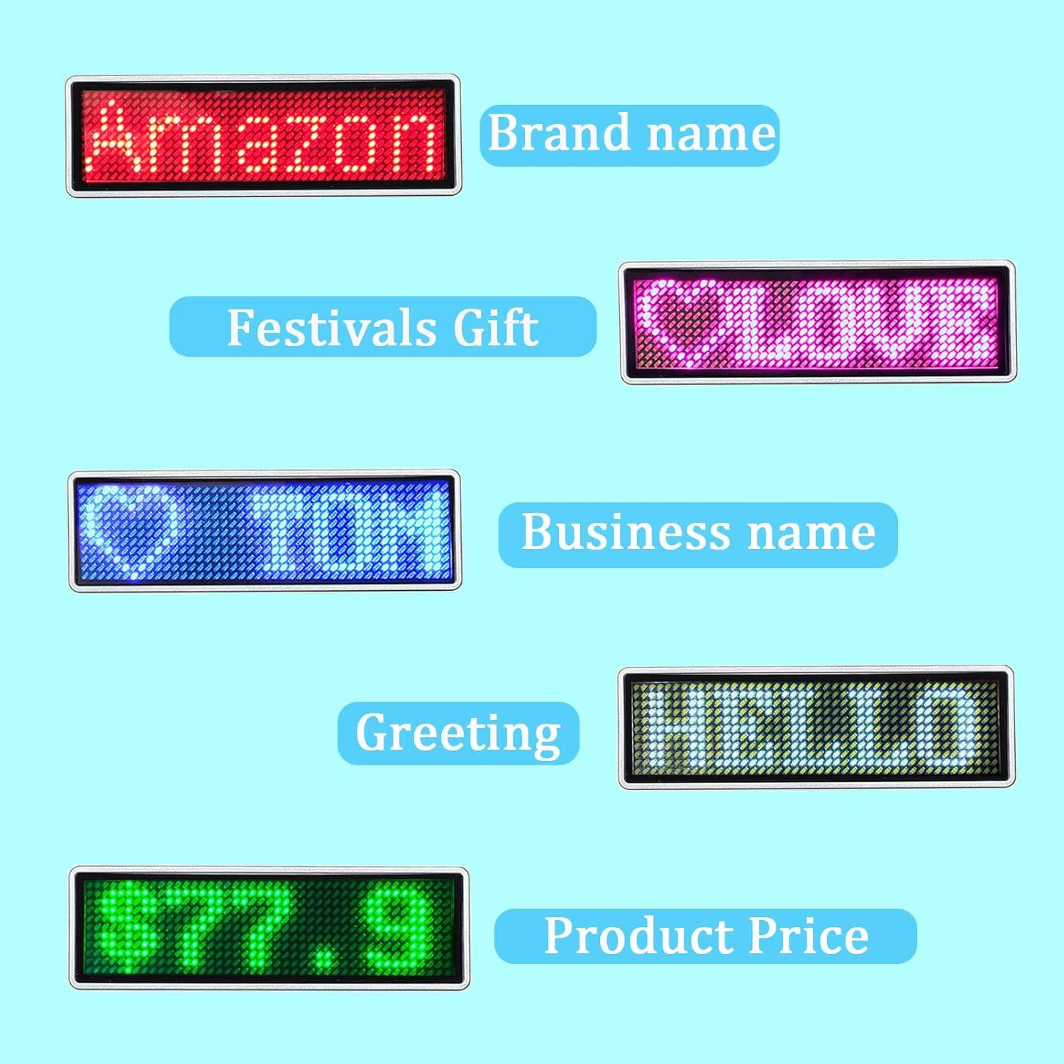 Insignias LED Azul TOP COLOR TRADE para Restaurante y Fiesta