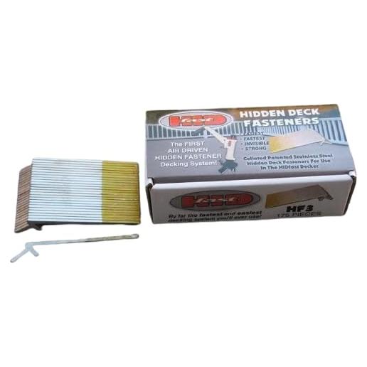 Sujetadores Ocultos de Acero Inoxidable HIDfast HF3M 175 Piezas