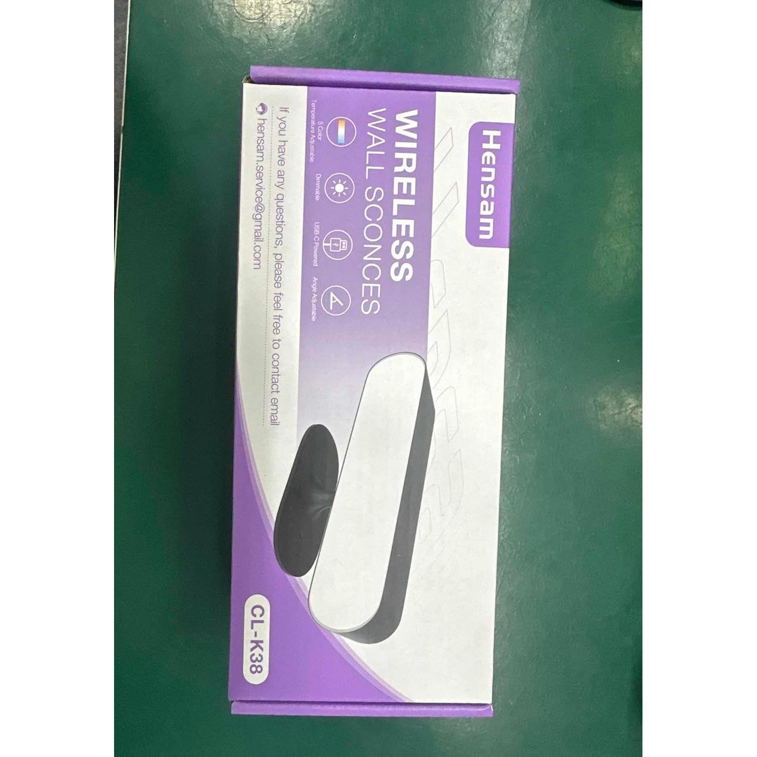 Aplique de Pared Inalámbrico Hensam LED Recargable 5 Colores